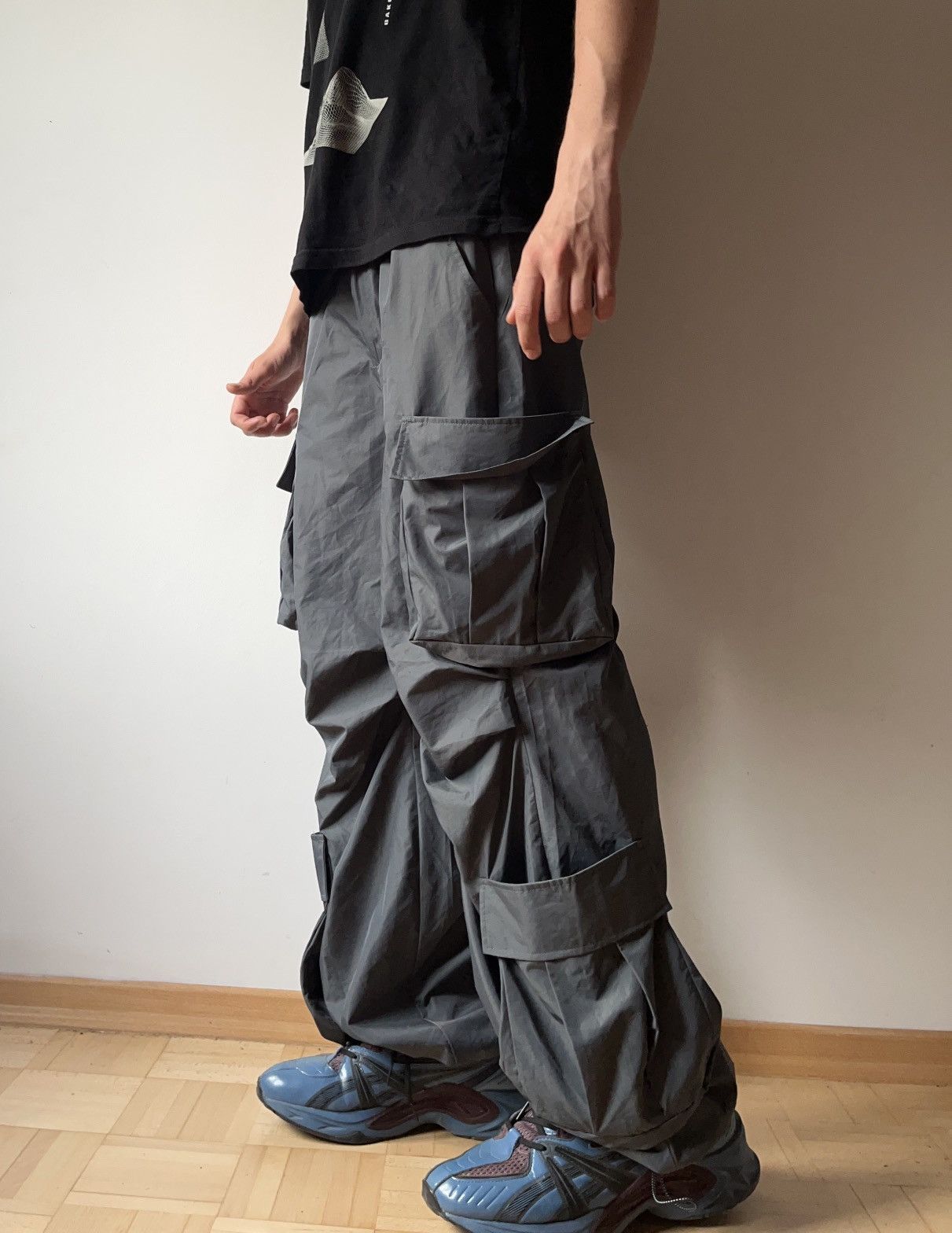 Archival Clothing Cargo nylon parachute pants techwear rare Japan style |  Grailed