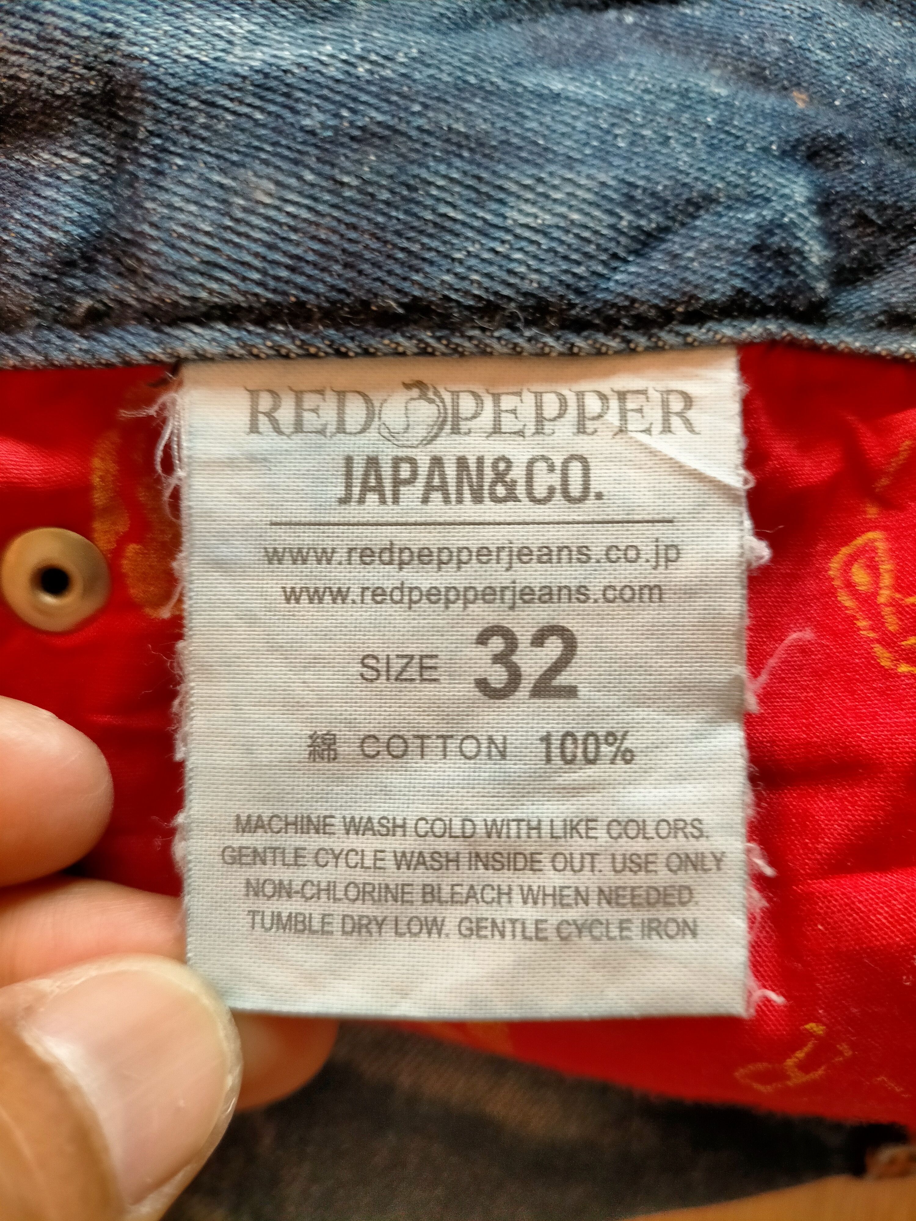 Ed Hardy Red Pepper x Ed Hardy Embroidered Blue Denim Pants Size US 34 / EU 50 - 23 Thumbnail