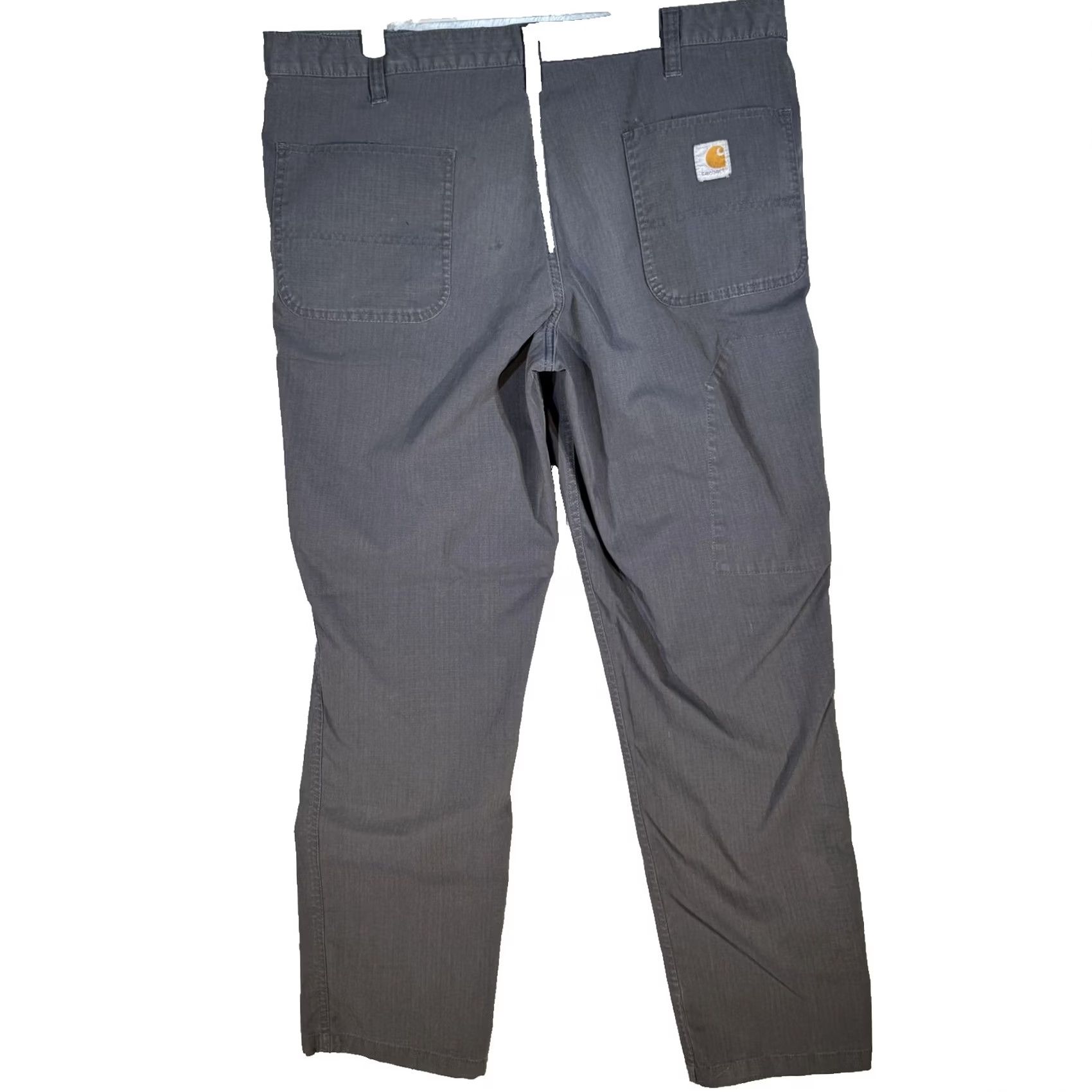 Carhartt Carhartt Pants Mens 38x31 Gray Ripstop Workwear Zip Pocket Relaxed Fit Size US 38 / EU 54 - 2 Thumbnail