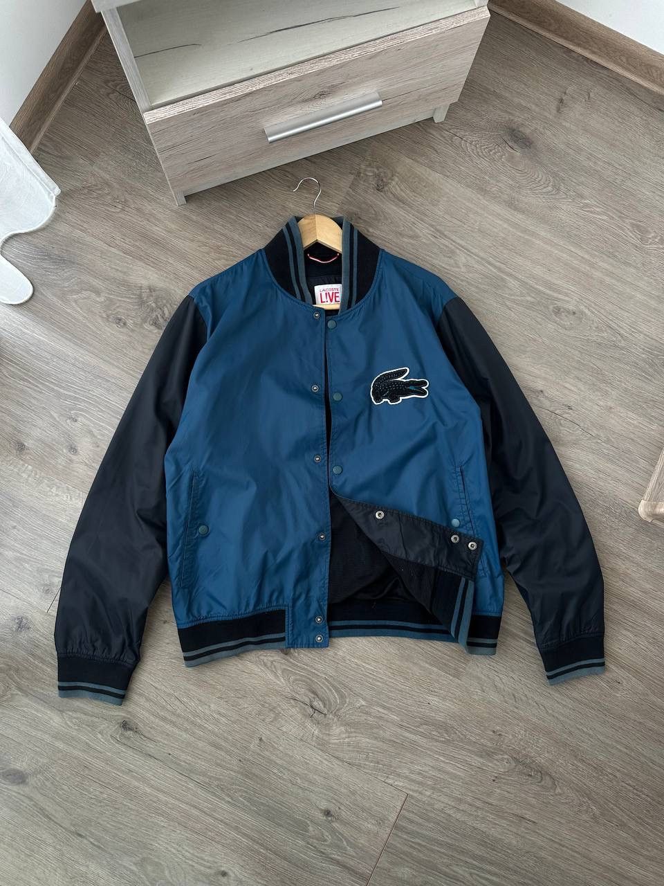 Lacoste × Vintage Vintage Lacoste Live Blue Light Big Logo Jacket Size US L / EU 52-54 / 3 - 1 Thumbnail