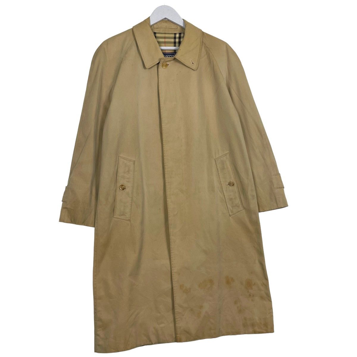 Burberry Prorsum × Vintage 💥VTG BURBERRYS PRORSUM NOVA CHECK TRENCH COAT Size US L / EU 52-54 / 3 - 4 Thumbnail