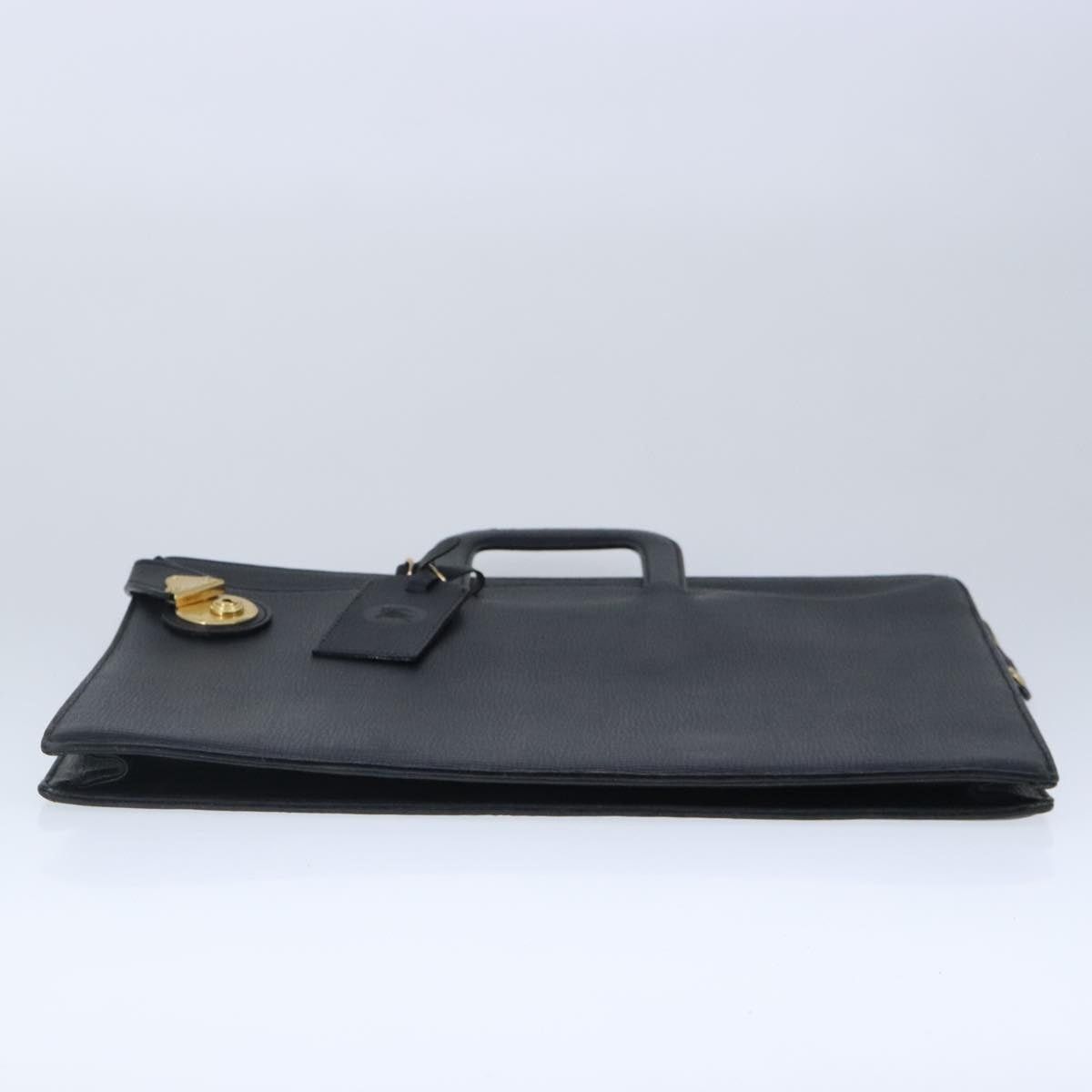 Burberry Burberry Business Bag Leather Black Gold Size ONE SIZE - 9 Thumbnail