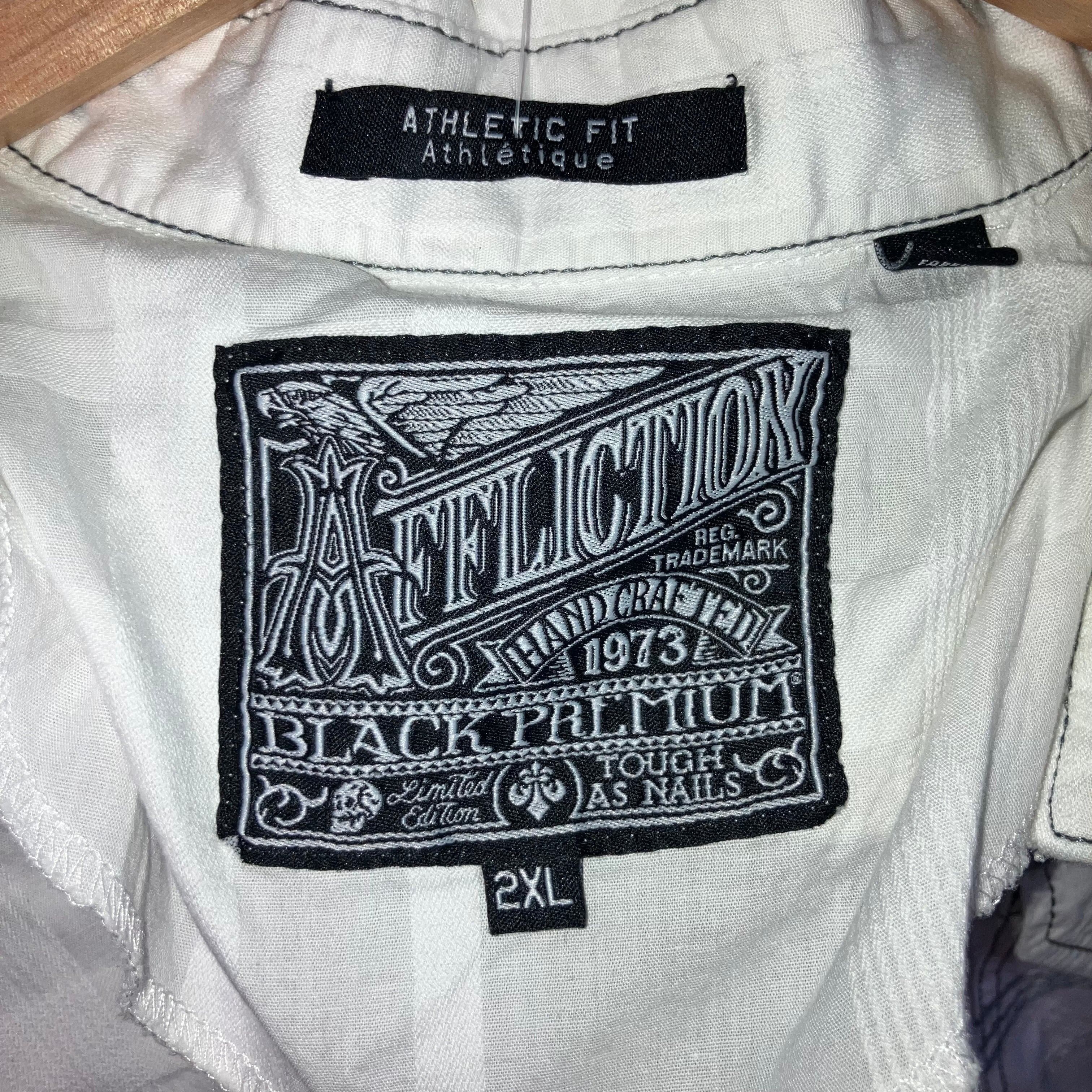 Affliction Affliction Athletic Fit ‘Live Fast’ L/S Button Down Shirt Size US XXL / EU 58 / 5 - 3 Thumbnail