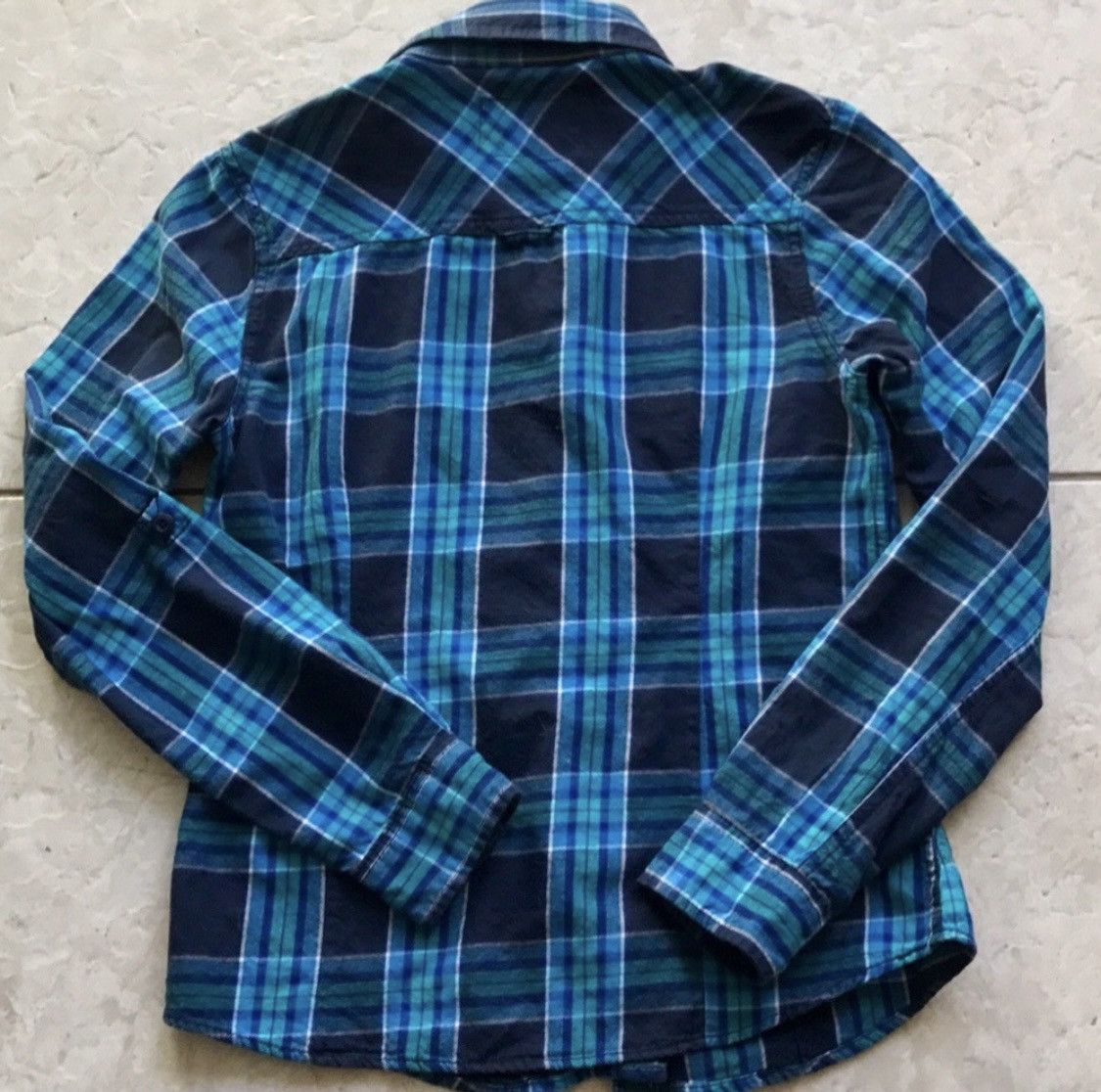 Aeropostale VINTAGE AEROPOSTALE PLAID FITTED BUTTON UP BLOUSE TOP SHIRT Size M / US 6-8 / IT 42-44 - 6 Thumbnail