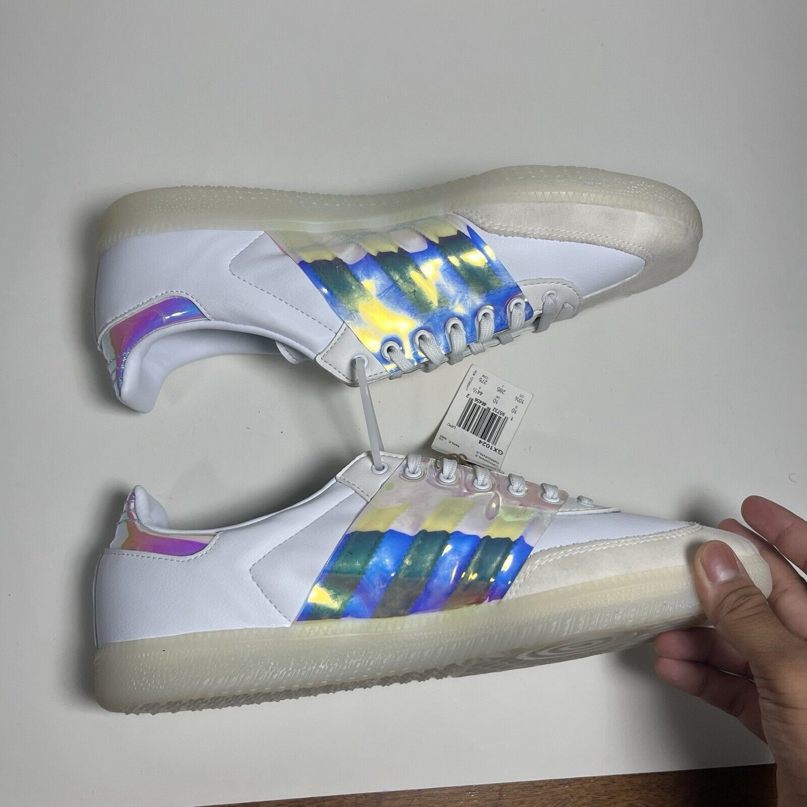Adidas Size 10.5 - adidas Samba OG White Iridescent BRAND NEW🧊 Size US 10.5 / EU 43-44 - 3 Thumbnail