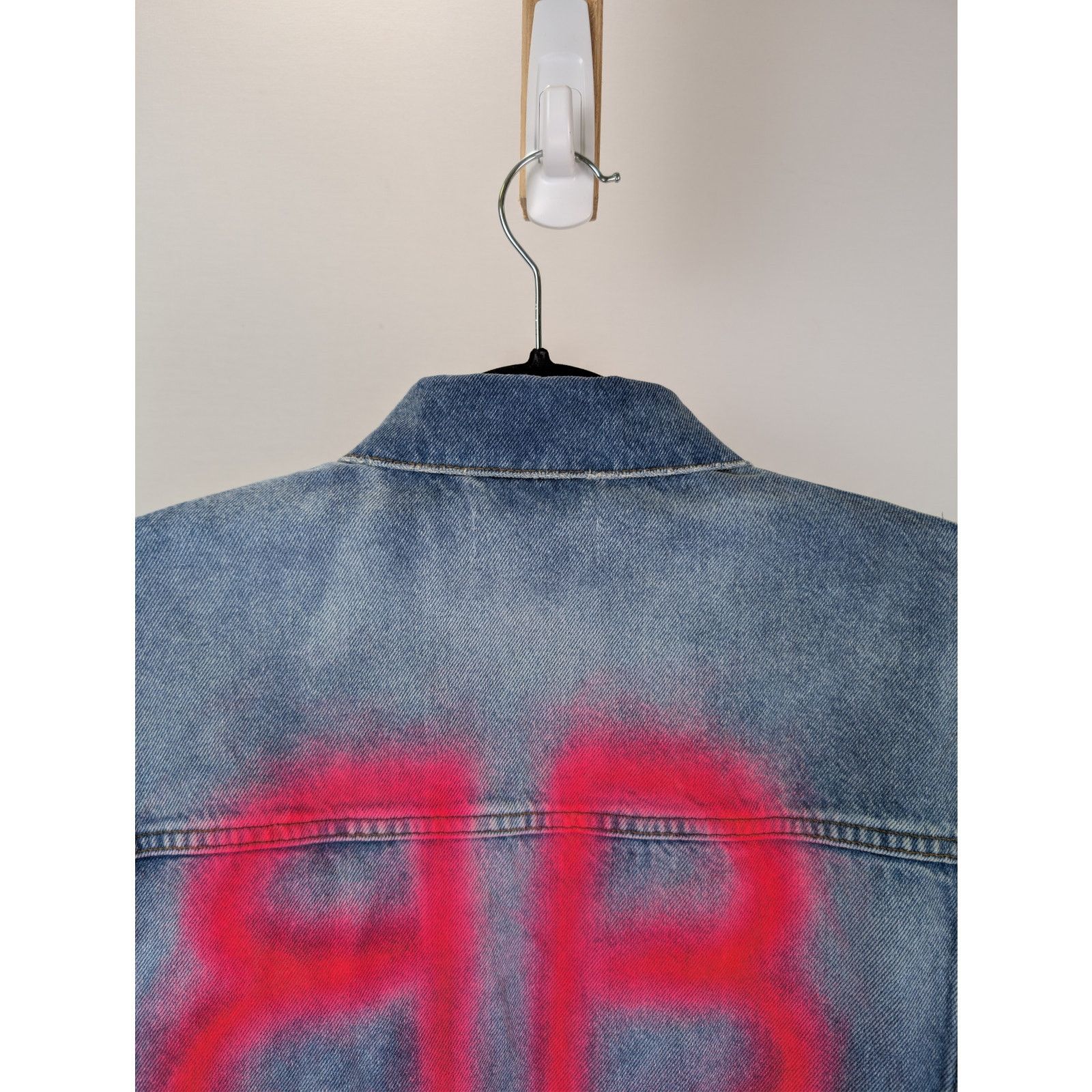 Balenciaga o1rshd1 Japanese Indigo Denim Large Fit Jacket Electric Blue Size US S / EU 44-46 / 1 - 13 Thumbnail
