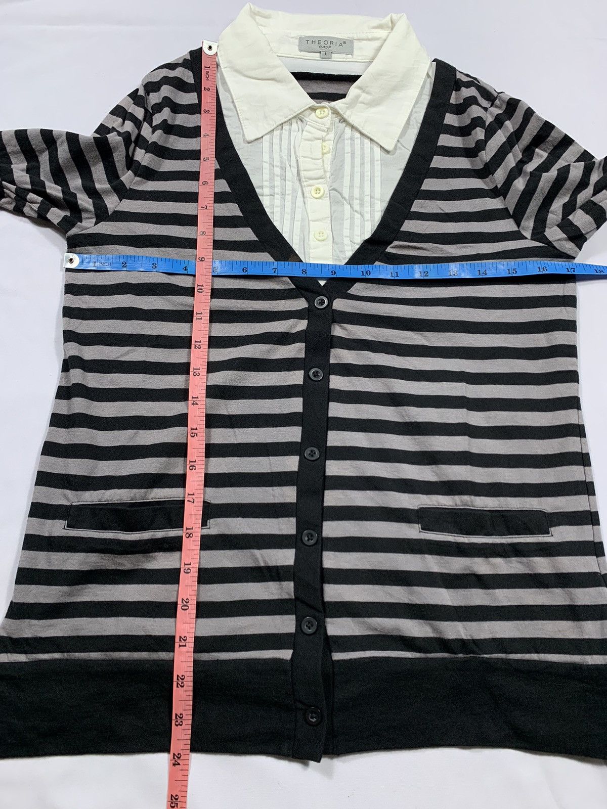 If Six Was Nine Theoria Striped Double Layers Long Slevee Size US M / EU 48-50 / 2 - 5 Thumbnail