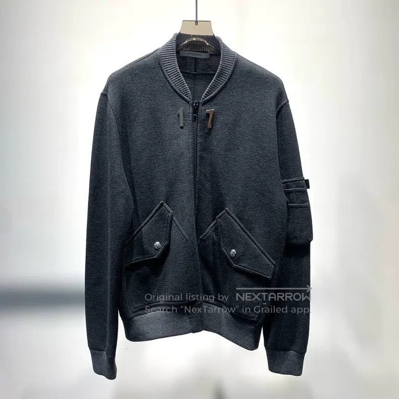 Givenchy Givenchy Heavy-duty gray baseball jacket Size US M / EU 48-50 / 2 - 1 Thumbnail