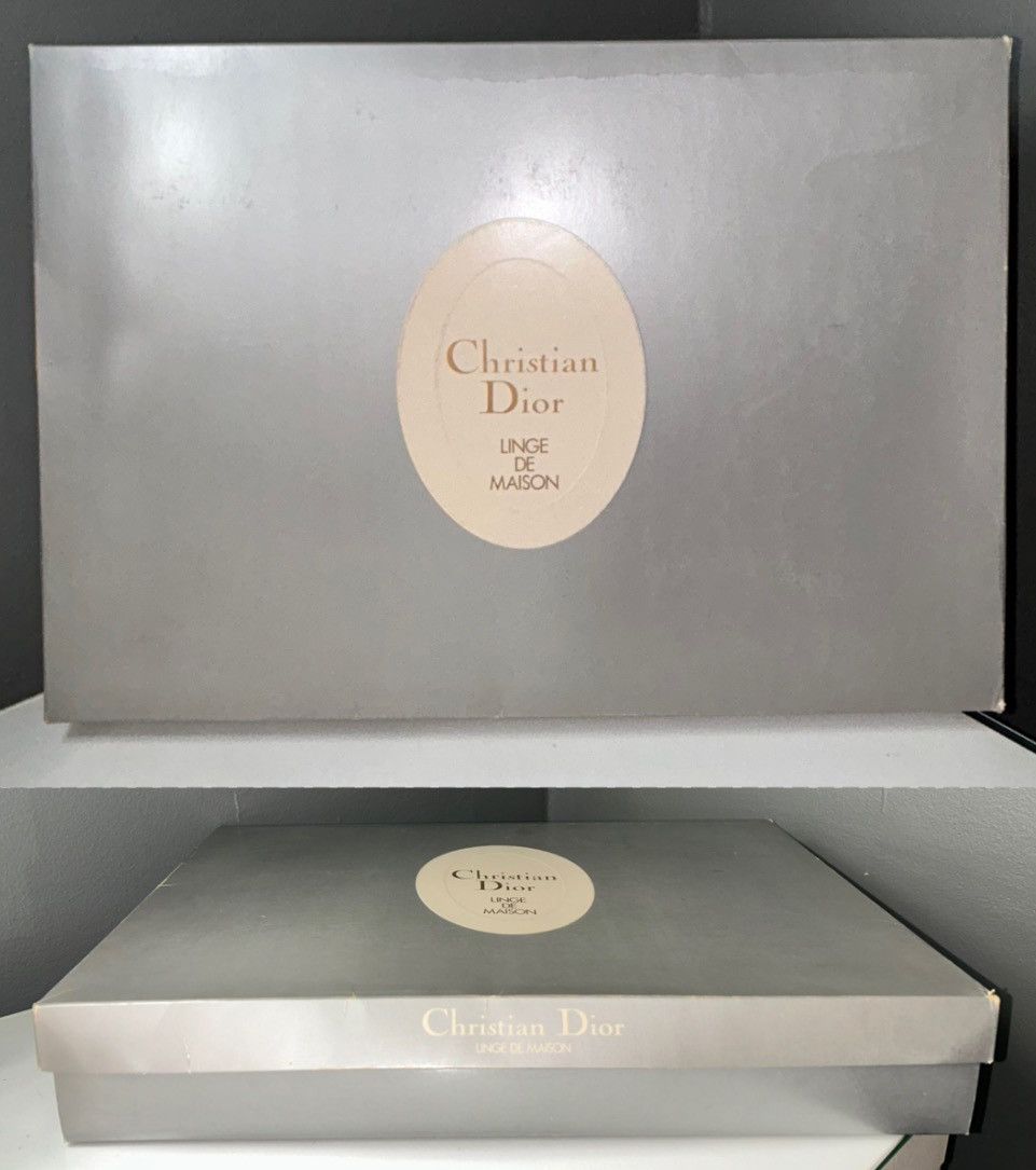 Dior Dior Peach Pink Floral Embroidered Bath Towel in Box Size ONE SIZE - 10 Thumbnail