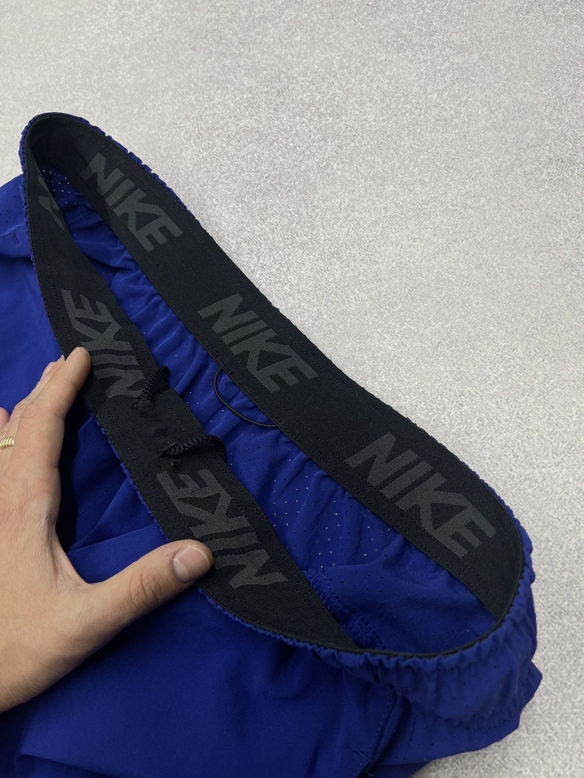 Nike × Nike ACG Mens Nike Dri Fit Blue Shorts Big Logo Swoosh Y2K ACG TN Size US 34 / EU 50 - 5 Thumbnail