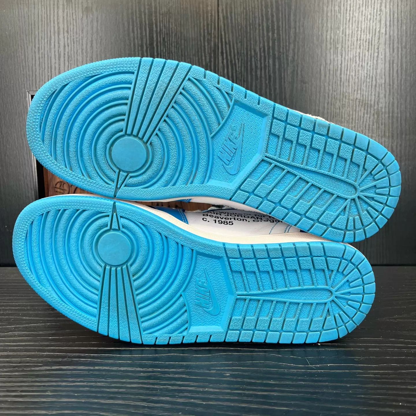 Nike OW x AJ1 University Blue 44 with box Size US 11 / EU 44 - 6 Thumbnail