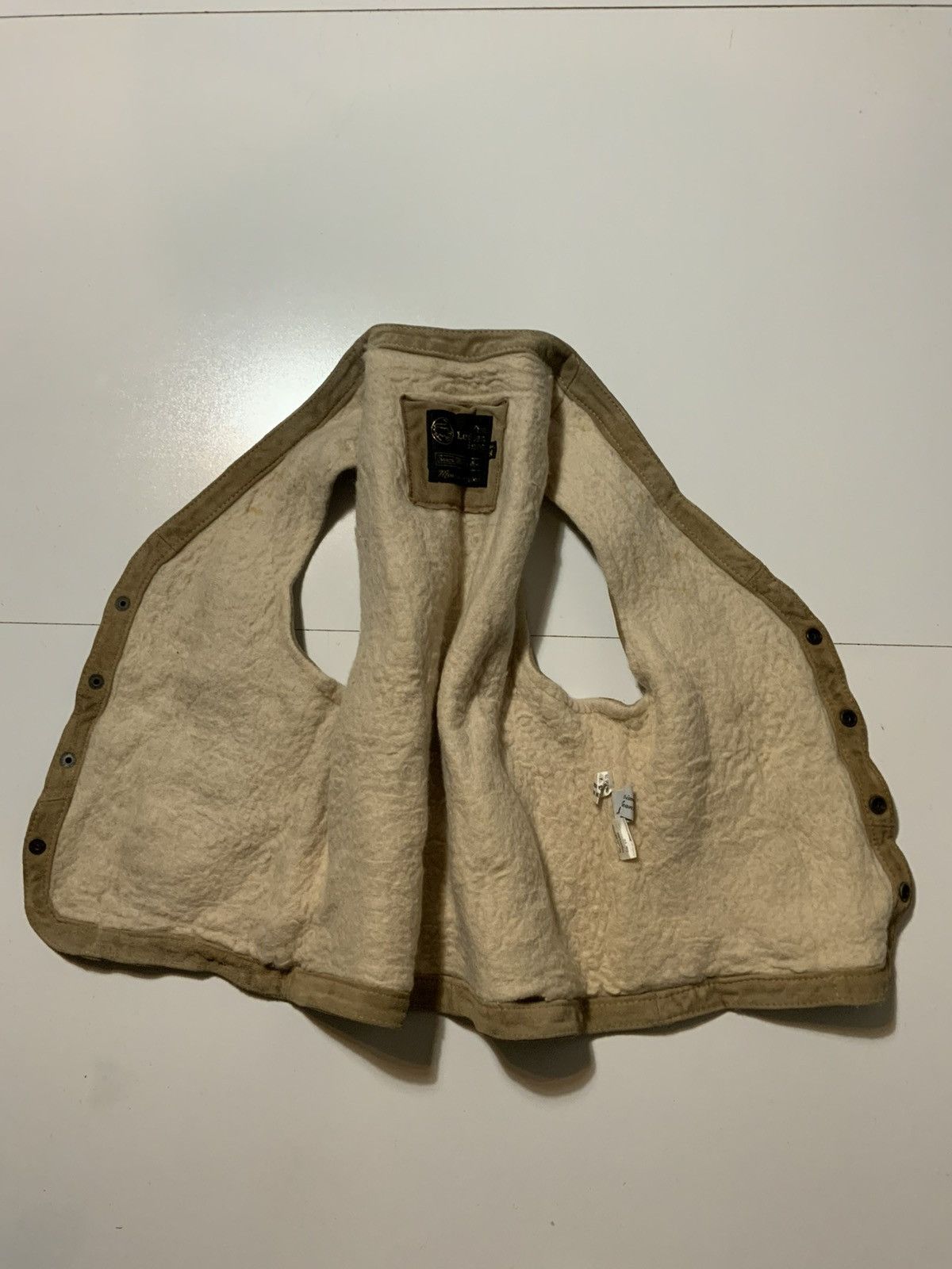 Vintage VTG 70s 80s Sears Leather Suede Sherpa Western Vest Jacket Size US M / EU 48-50 / 2 - 3 Thumbnail