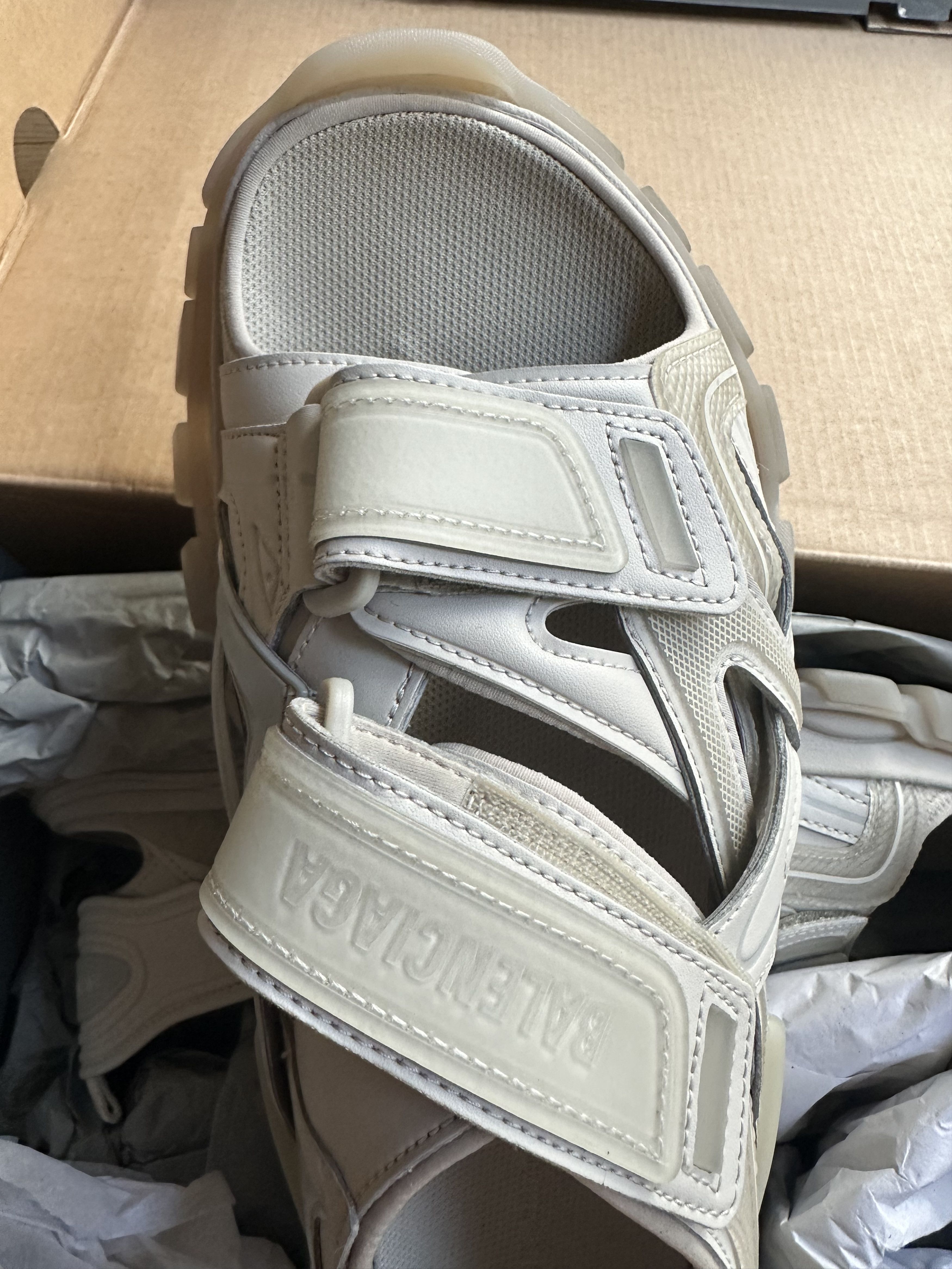 Balenciaga Like a New, Track touch-strap sandals Size US 12 / EU 45 - 16 Thumbnail