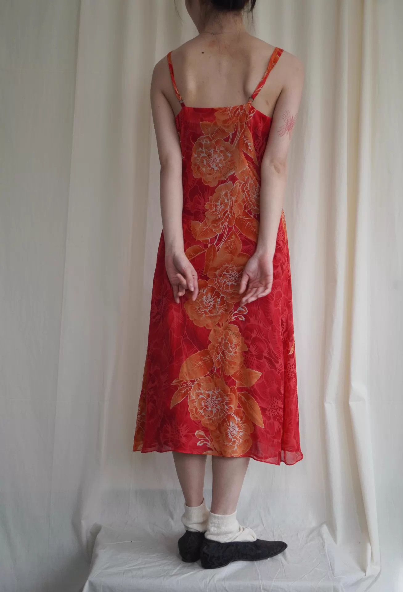 Kenzo Kenzo 90s Silk Signature Red Cami Dress Size ONE SIZE - 6 Thumbnail