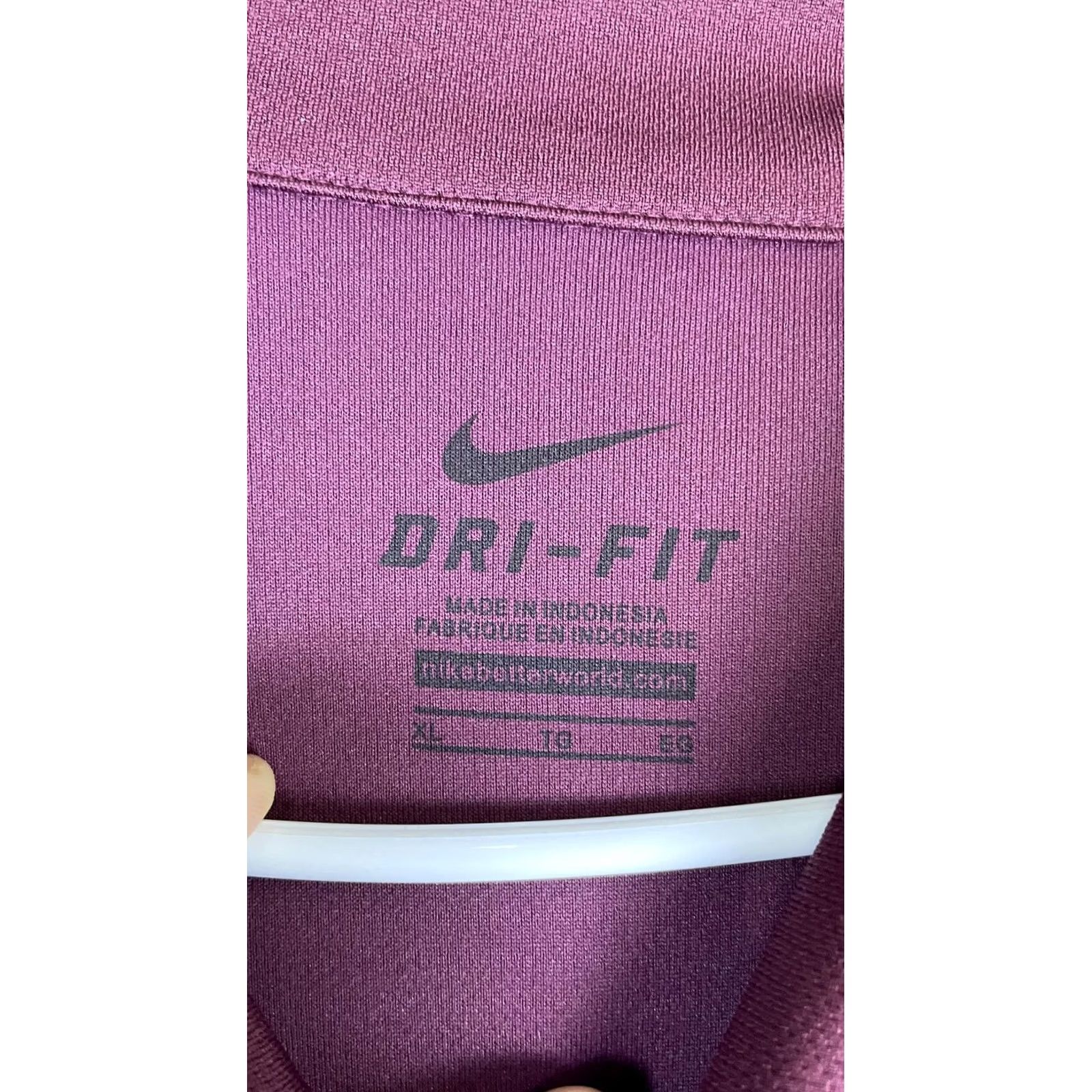 Nike Nike Dri-FIT Polo Shirt Mens XL Purple Solid Golf Short Sleeve Knit Size US XL / EU 56 / 4 - 4 Thumbnail