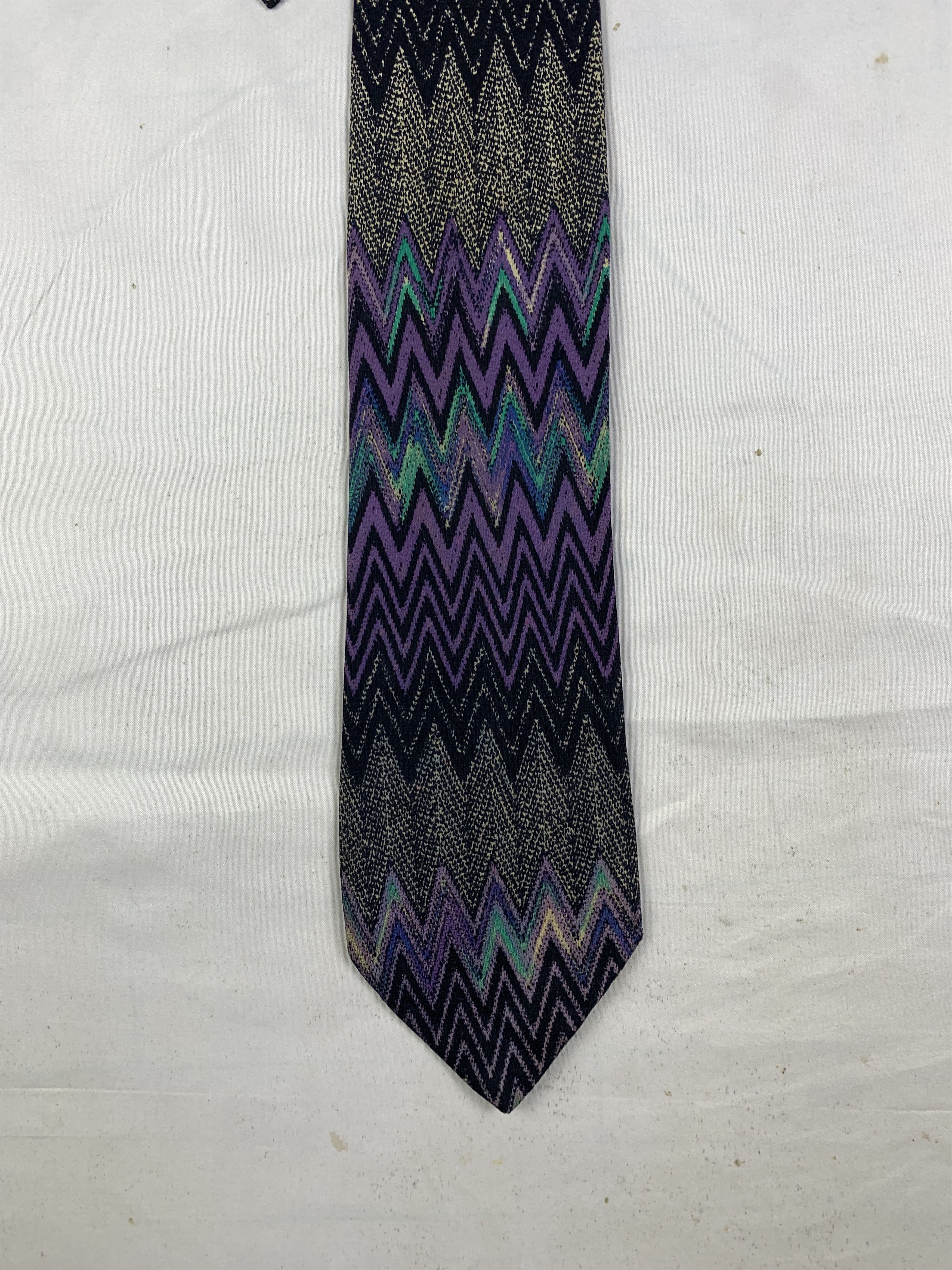 Missoni 2000s Missoni Zig-zag Multicolor Tie (OSFA) Size ONE SIZE - 4 Thumbnail