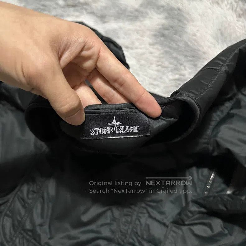 Stone Island Stone Island Shadow Series V Neck Nylon Jacket, Black, L S Size US L / EU 52-54 / 3 - 4 Thumbnail