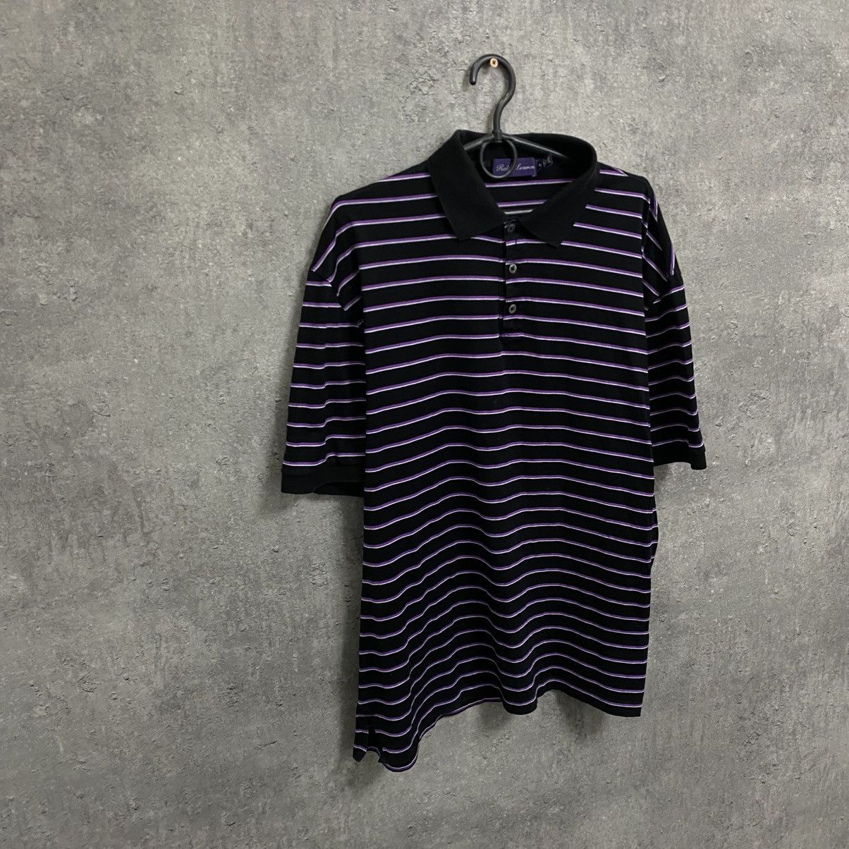 Polo Ralph Lauren Polo Ralph Lauren Purple Label Striped Polo t-shirt Size US XL / EU 56 / 4 - 3 Thumbnail
