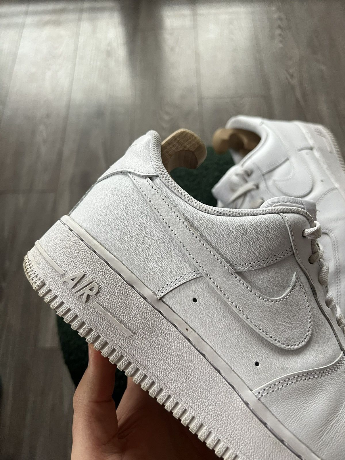 Nike Nike Air Force 1 Triple White AR Leather Sneakers Size US 9 / EU 42 - 4 Thumbnail