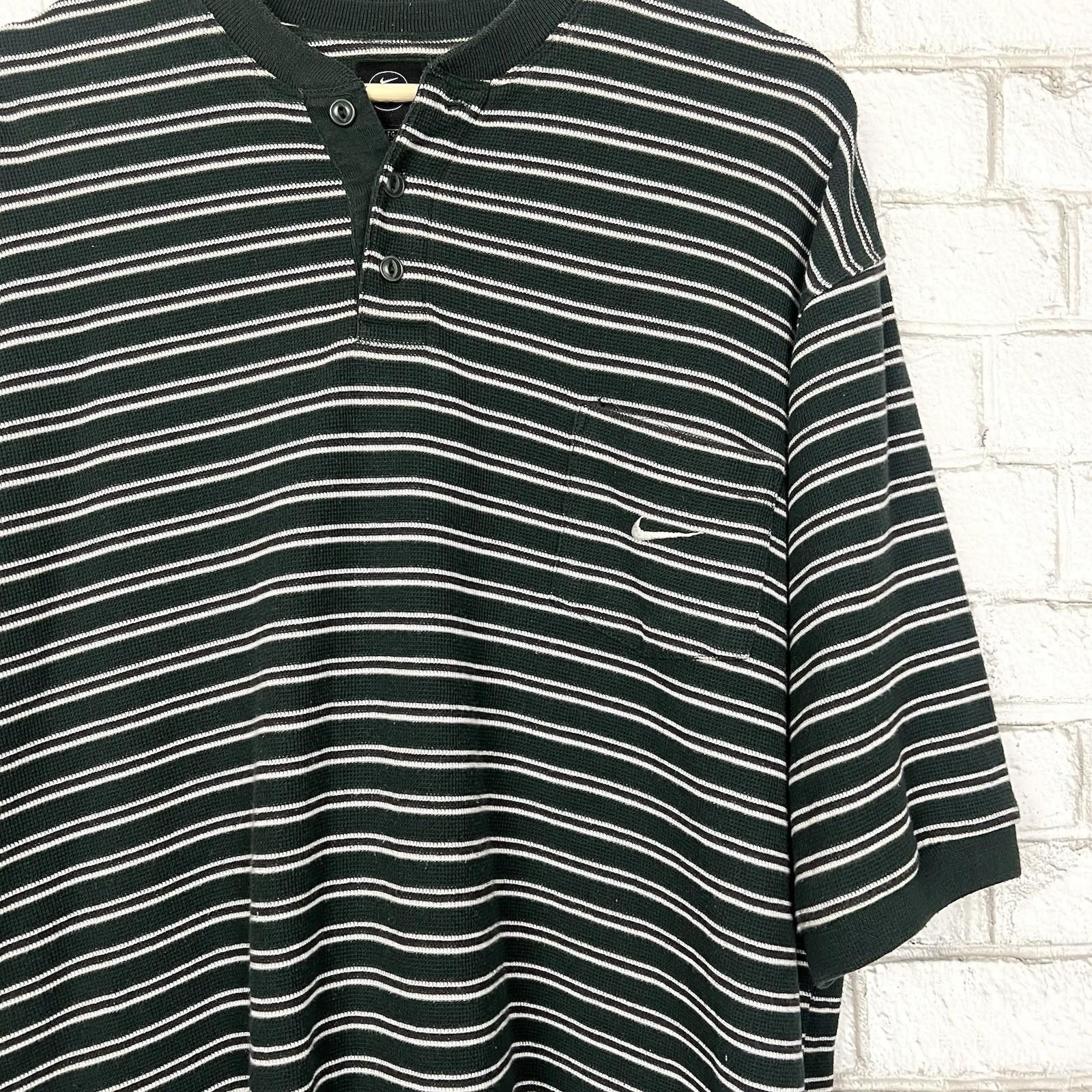 Nike Vintage Y2K Nike Swoosh Golf Mock Polo XL Size US XL / EU 56 / 4 - 2 Thumbnail