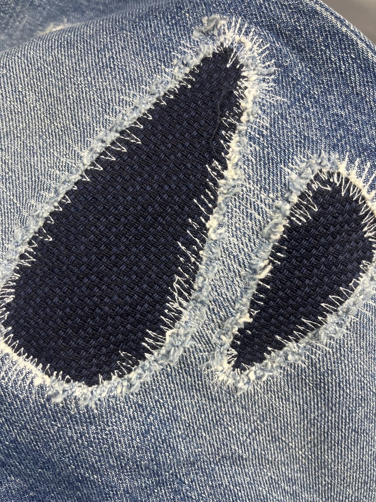 Japanese Brand 🇯🇵 Distressed Beauty & Youth United Arrows Selvedge Jeans Size US 32 / EU 48 - 16 Thumbnail