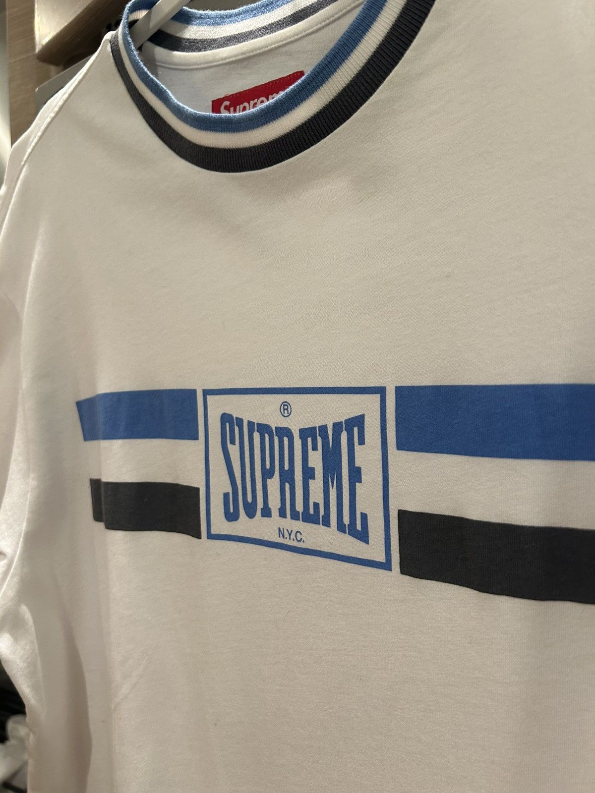 Supreme Supreme Warm Up Stripe Short-Sleeve Top Size US L / EU 52-54 / 3 - 4 Thumbnail