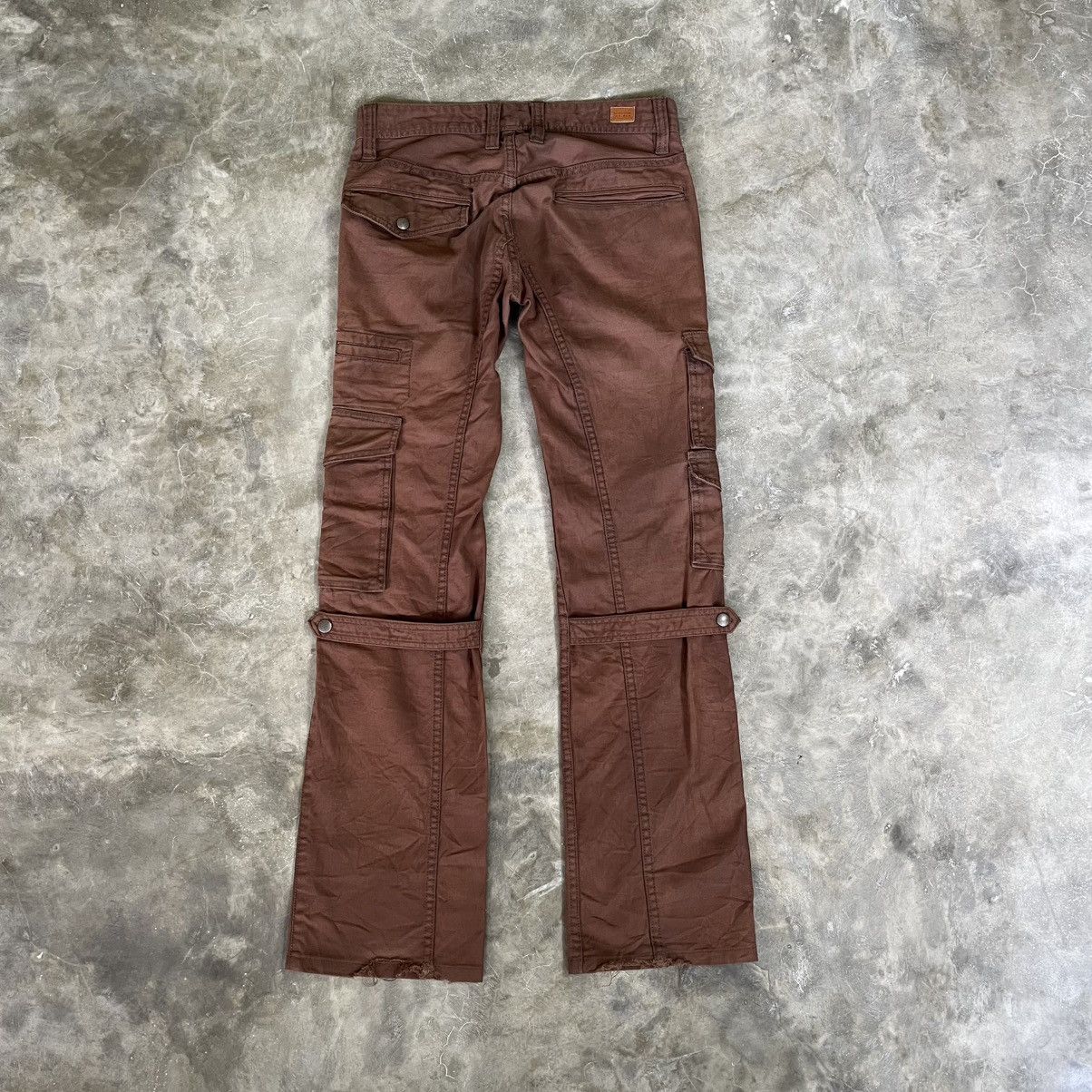 Nicole Club 2000s Nicole Club for Men Cargo Flared Pants Size US 29 - 2 Thumbnail