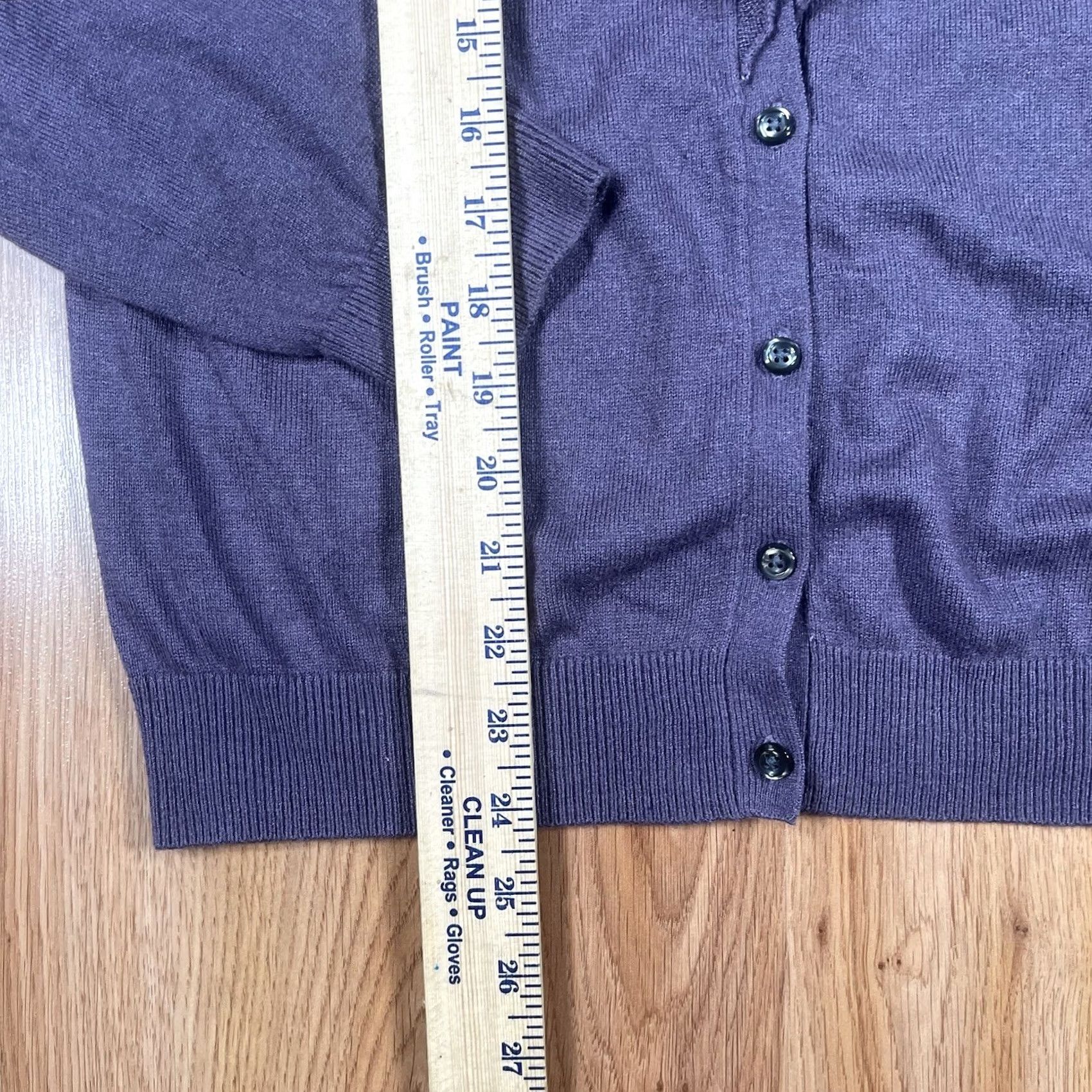 George George Me Sweater Womens XL X-Large Gray Long Sleeve Cardigan Knit Silk Blend Size XL / US 12-14 / IT 48-50 - 4 Thumbnail