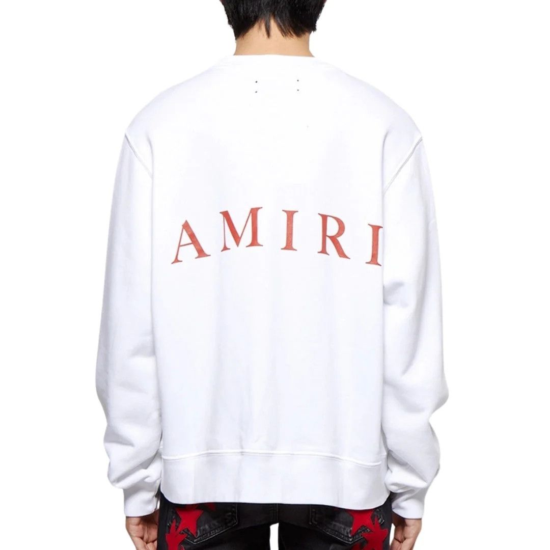 Amiri o1mle0725 Crewneck Sweatshirt in White/Red Size US S / EU 44-46 / 1 - 2 Thumbnail