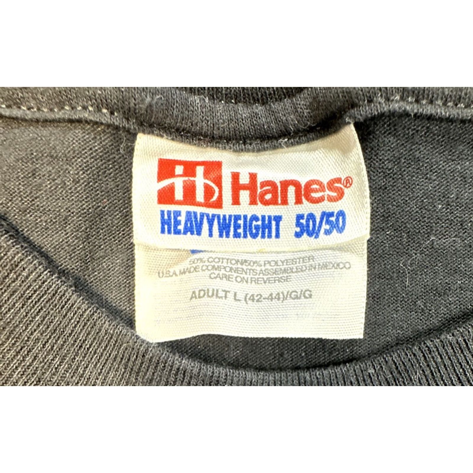 Hanes VINTAGE Hanes Graphic Tee Warrior Short Sleeve Black 1990s Unisex Sz L No. on the 8th Day God Created The Warriors T-Shirt Size US L / EU 52-54 / 3 - 4 Thumbnail