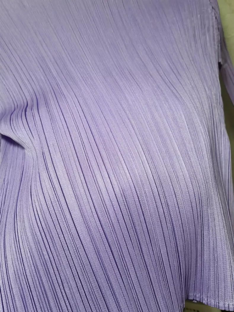 Issey Miyake Issey Miyake size:4 Purple pleated long-sleeved shirt Size S / US 4 / IT 40 - 5 Thumbnail