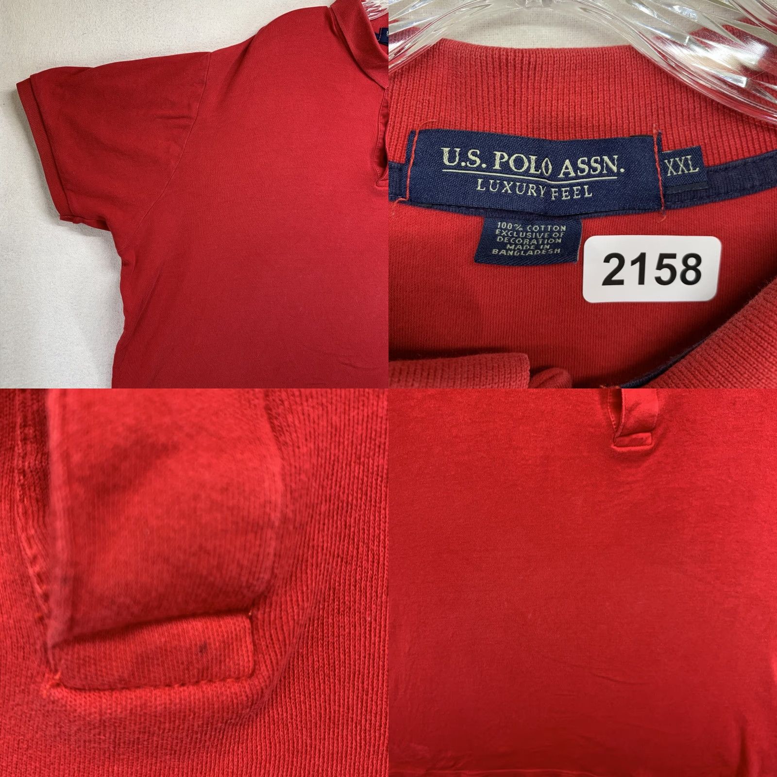 Vintage VINTAGE US Polo Assn. Polo Shirt Men's 2XL Red Short Sleeve Embroidered Logo Grunge Sports Size US XXL / EU 58 / 5 - 8 Thumbnail
