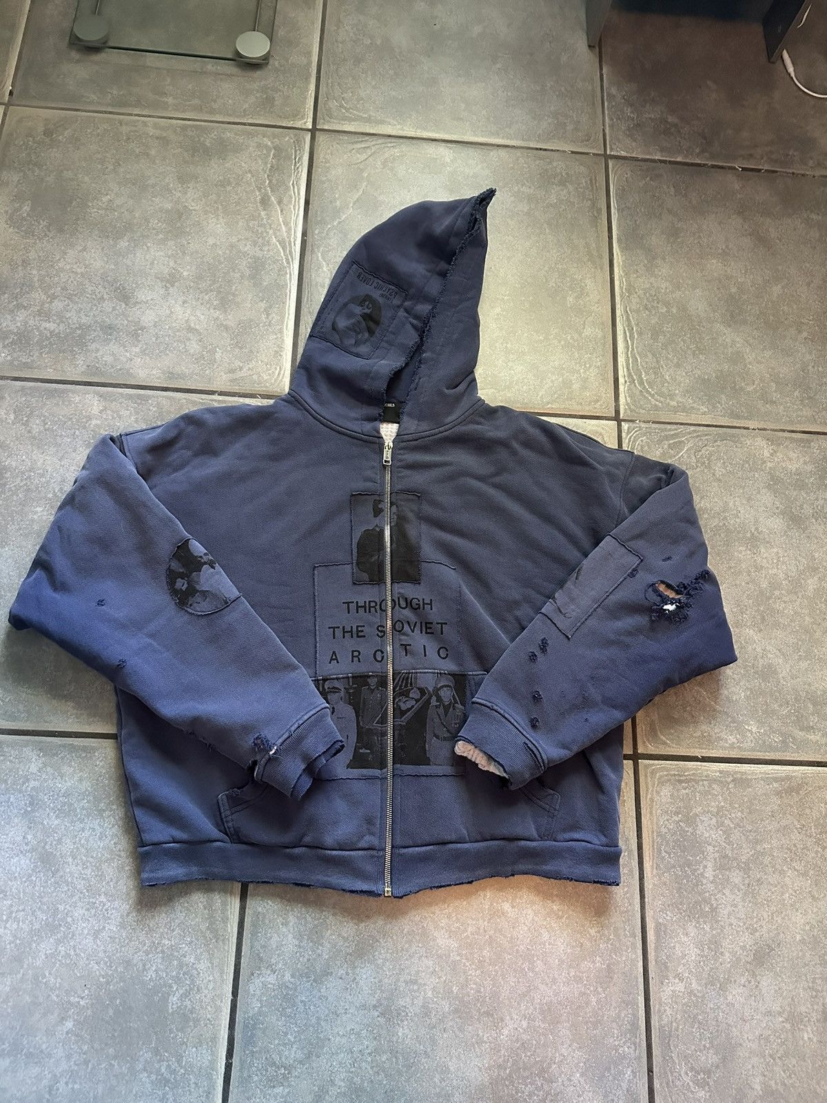 Enfants Riches Deprimes ERD SOVIET ARCTIC ASSEMBLAGE ZIP HOODIE Size US M / EU 48-50 / 2 - 1 Thumbnail