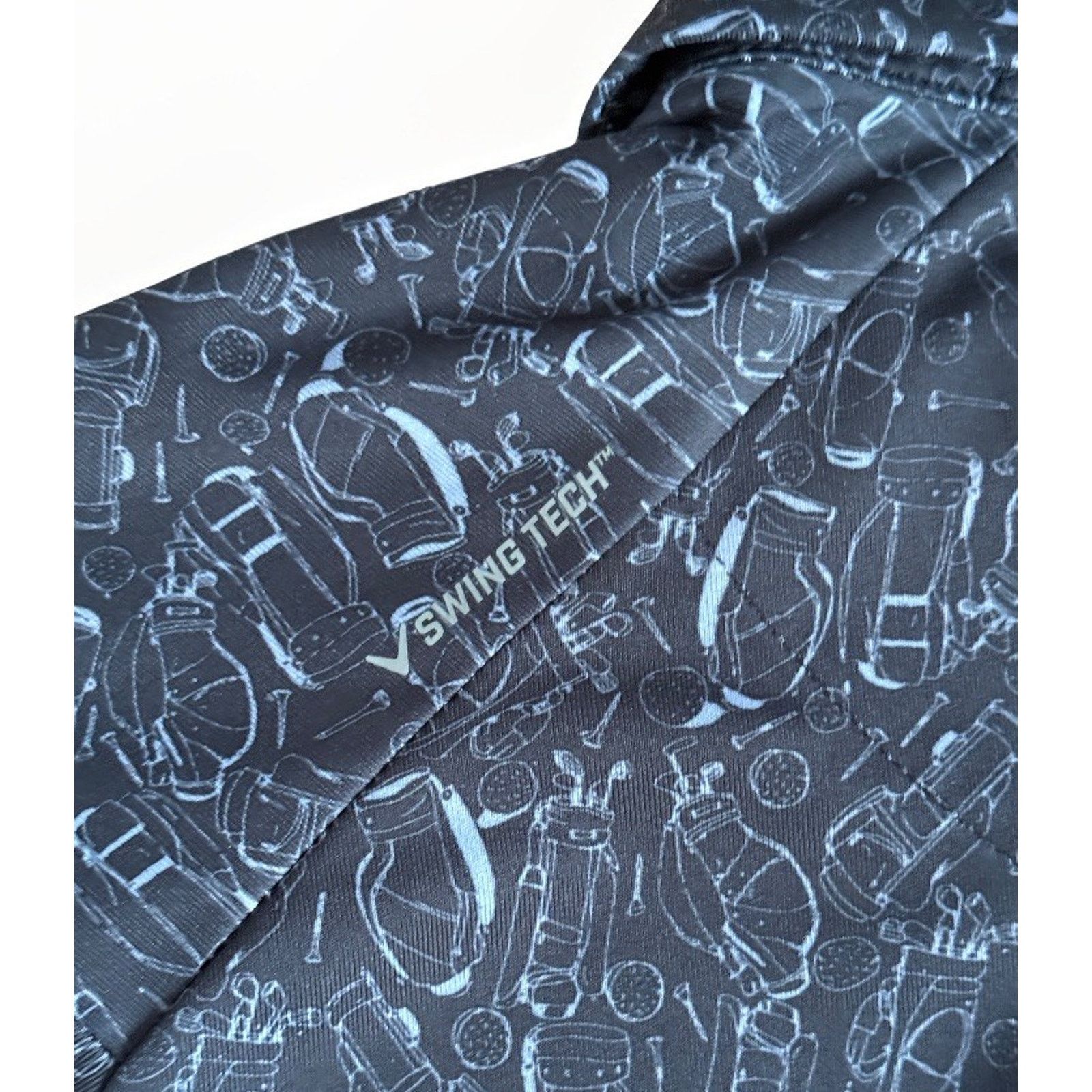 Callaway Callaway Mens XL Opti Dri All Over Print Swing Golf Polo Size US XL / EU 56 / 4 - 4 Thumbnail
