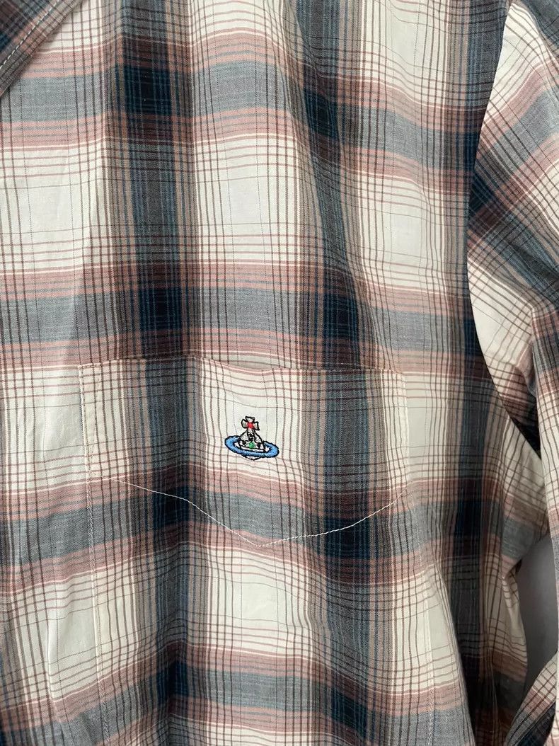 Vivienne Westwood Vivienne Westwood Men’s Asymmetrical Plaid Shirt Size M / US 6-8 / IT 42-44 - 4 Thumbnail