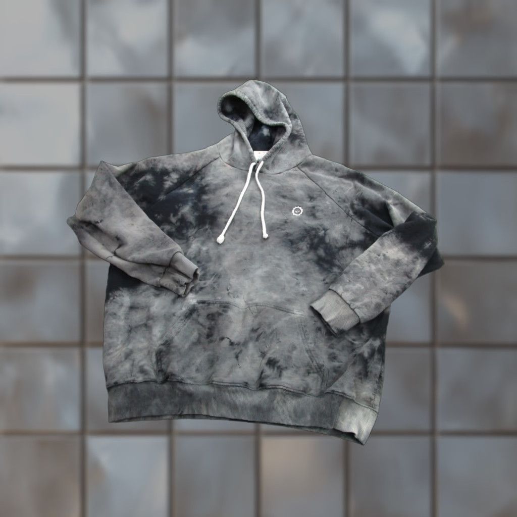Vintage BIG BUD Hoodie Mens Large Gray Tie Dye Pullover Graphic Print Streetwear Size US L / EU 52-54 / 3 - 1 Thumbnail