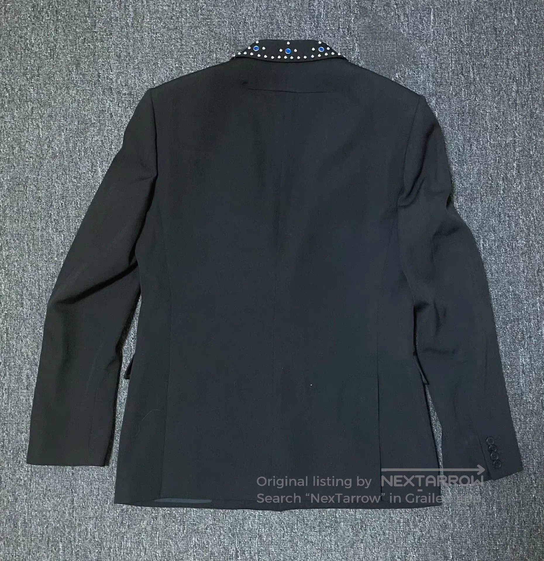 Givenchy Black Blazer with Beaded Collar Detail. Size US M / EU 48-50 / 2 - 5 Thumbnail