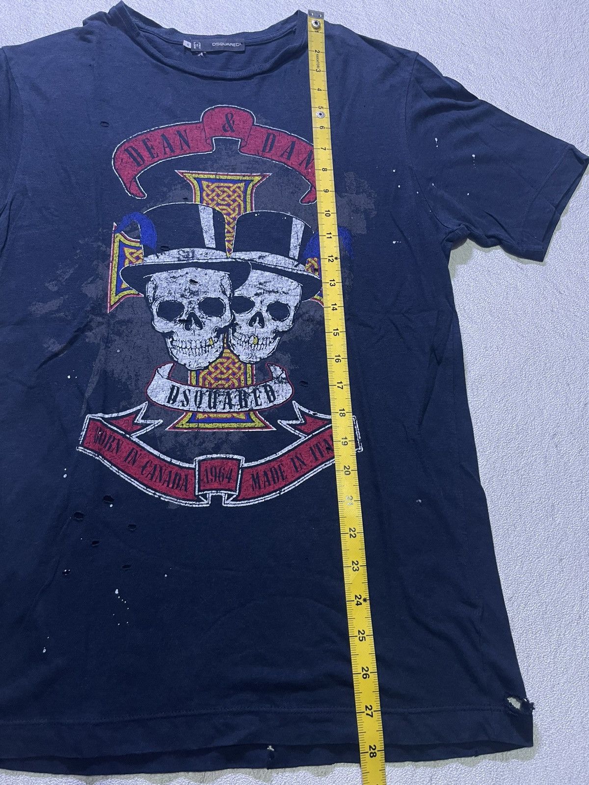 Dsquared2 VINTAGE Y2K DSQUARED2 short sleeve tshirt big skull style Size US M / EU 48-50 / 2 - 11 Thumbnail