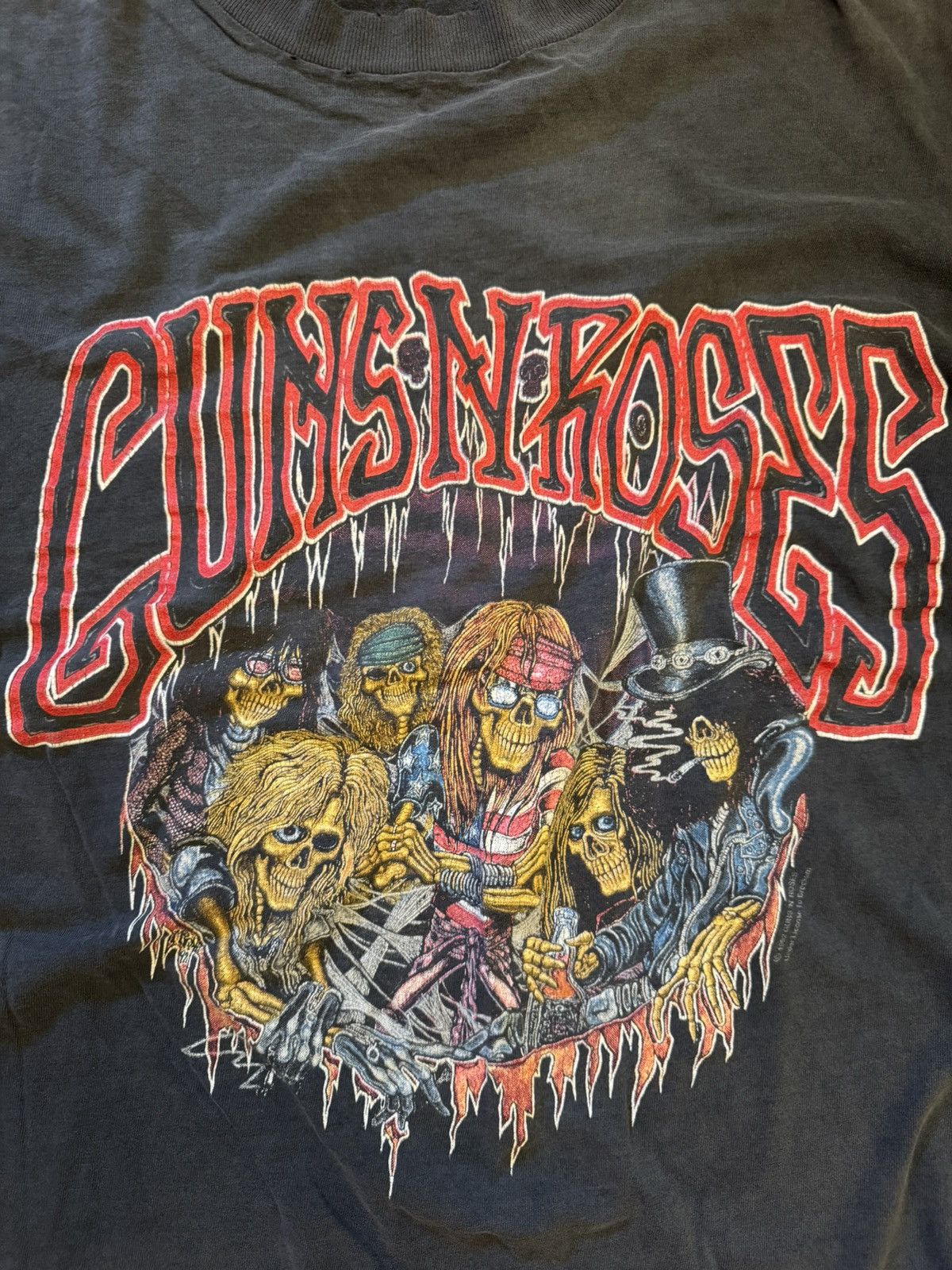 Band Tees Vintage Guns N’ Roses Japan ‘93 T-Shirt Size US L / EU 52-54 / 3 - 2 Thumbnail
