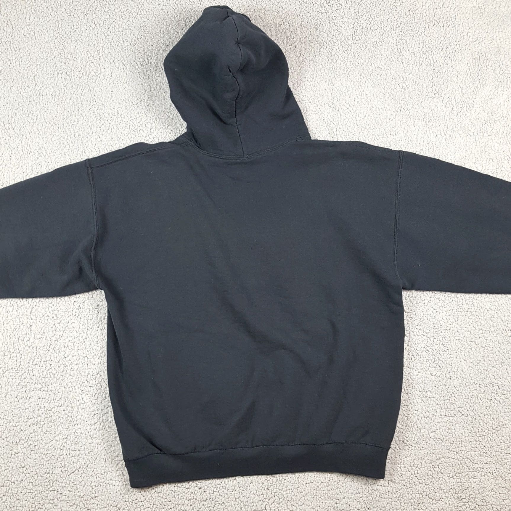 Gildan Vintage Iowa Hawkeyes NCAA Football Hoodie Mens Large Pullover Sweatshirt Black 90s College Retro Y2K Sports Size US L / EU 52-54 / 3 - 5 Thumbnail
