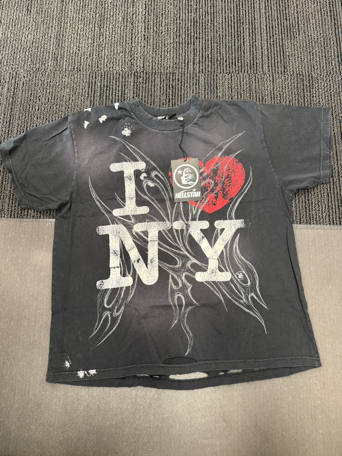 HELLSTAR HELLSTAR I Love NY T Shirt Size US XL / EU 56 / 4 - 1 Thumbnail