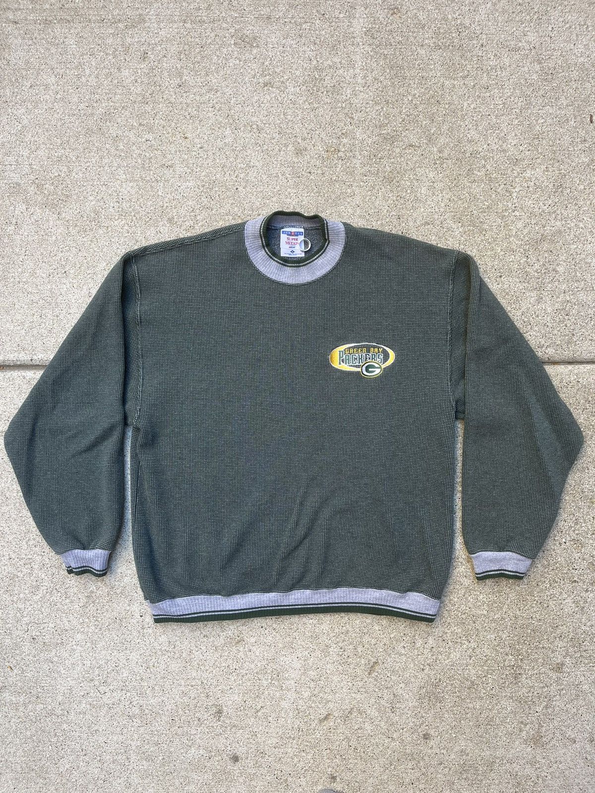 Jerzees × NFL × Vintage Vintage 90s Green Bay Packers Jerzees Sweater Size US L / EU 52-54 / 3 - 1 Thumbnail