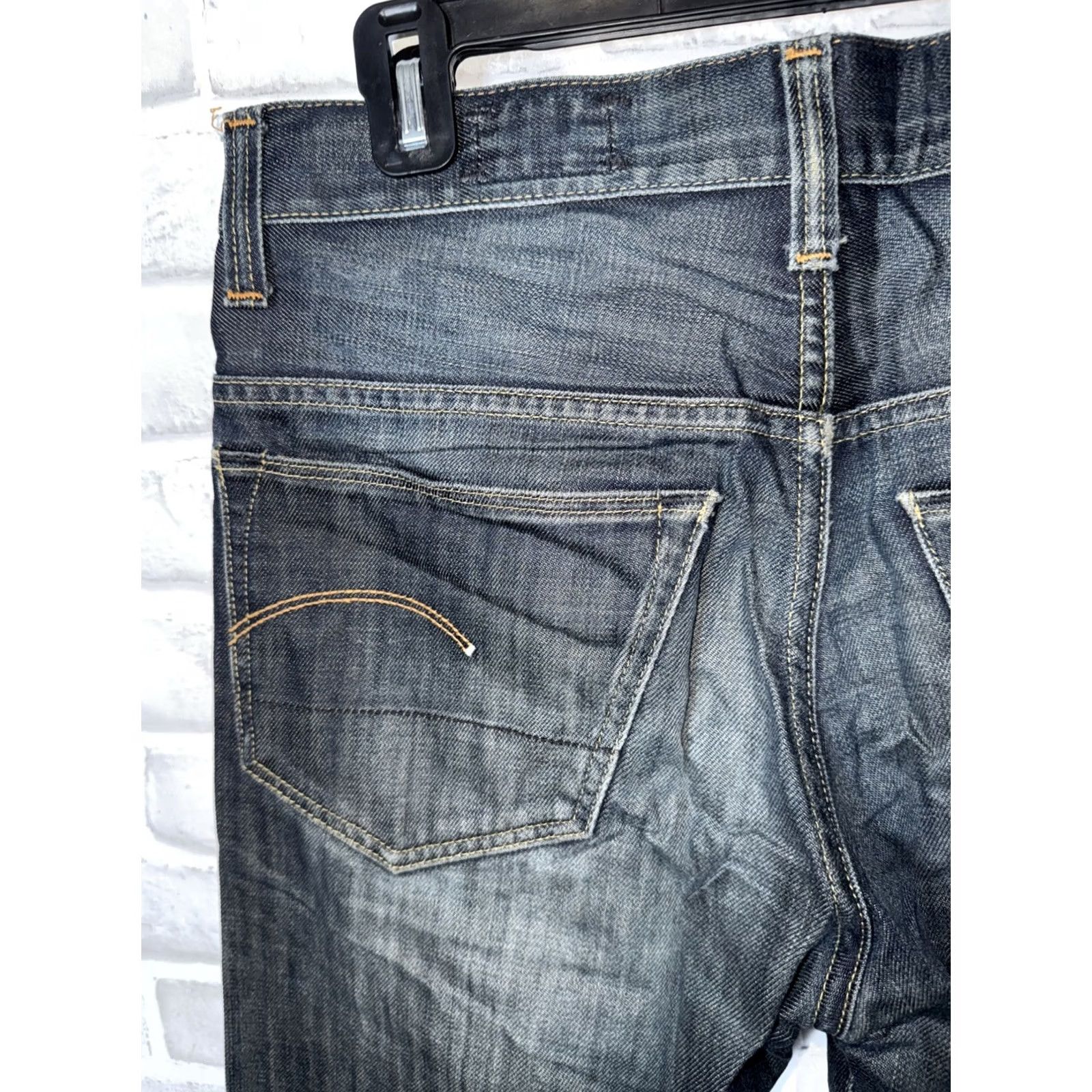 G-Star G-Star Raw Jeans Blue Button Fly 3301 Distressed Denim Trousers Mens 30x26 Size US 30 / EU 46 - 6 Thumbnail
