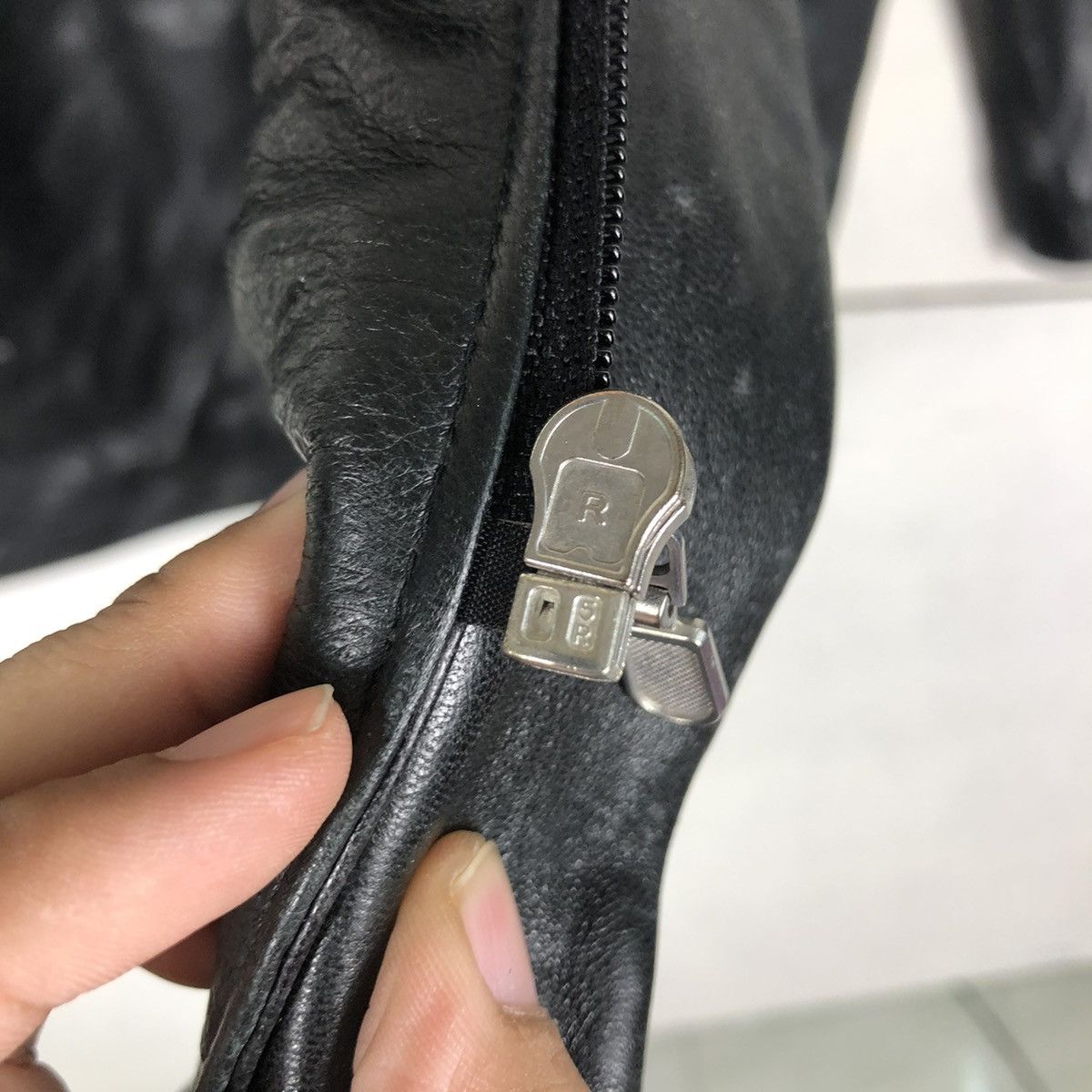 Japanese Brand 📌VINTAGE SOFT LEATHER BIKER JACKET NAUGHTY BIG POCKETS Size US L / EU 52-54 / 3 - 18 Thumbnail