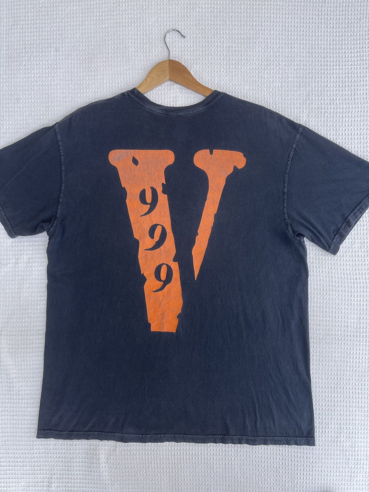999 Club × Vlone Rare🔥Juice Wrld x Vlone 999 Sun Faded Black T-Shirt Size US XL / EU 56 / 4 - 9 Thumbnail