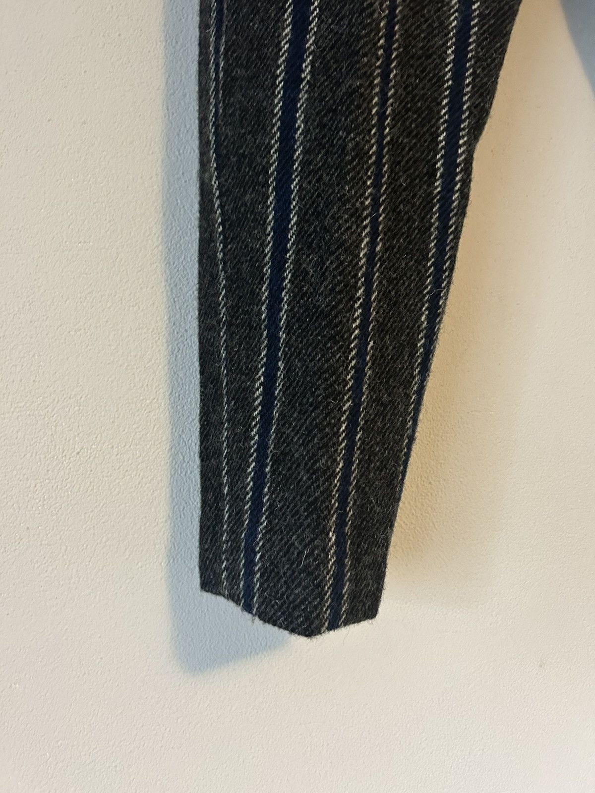 Undercover Undercover Striped Wool Trousers in Grey/Blue - Size L Size US 33 - 3 Thumbnail