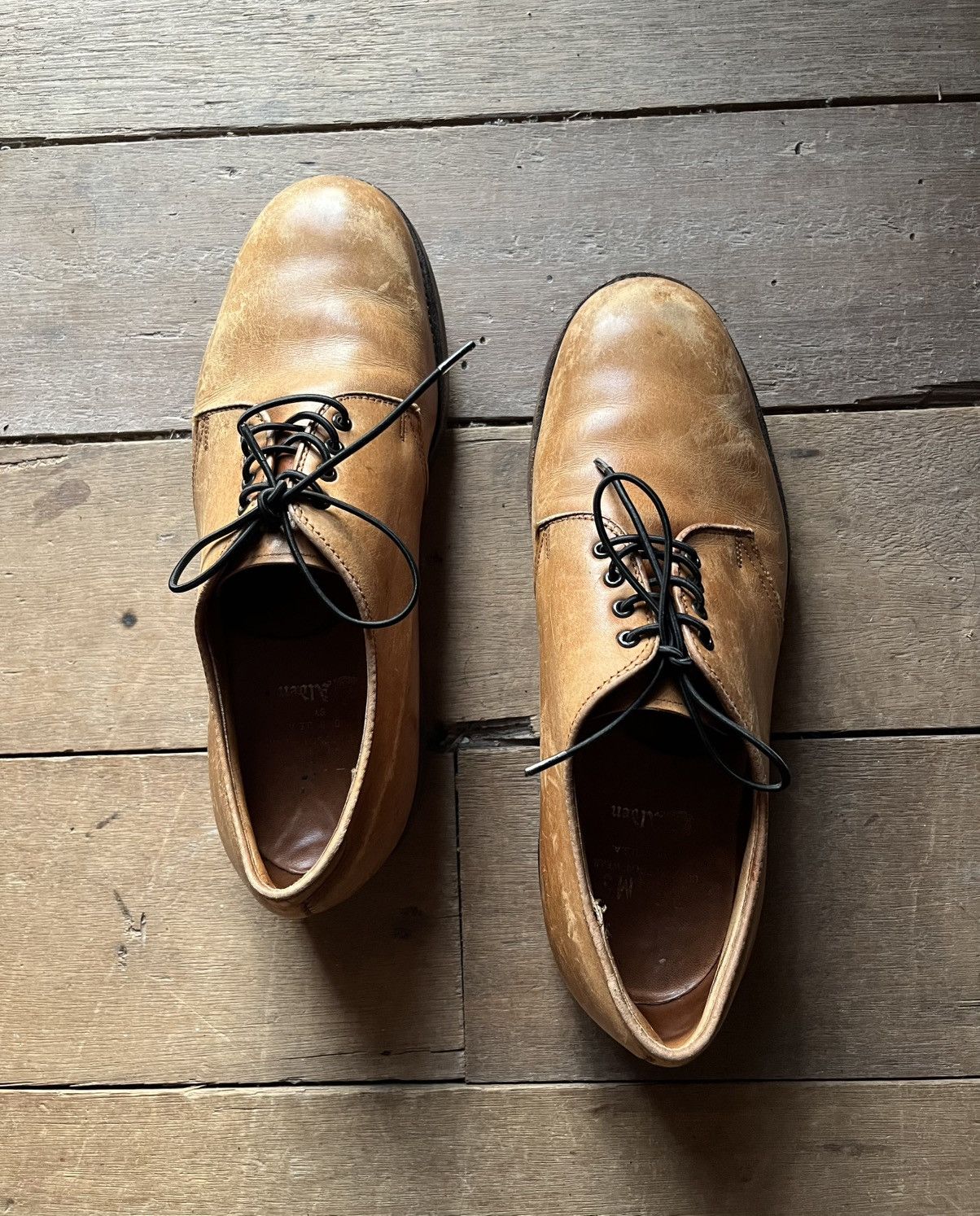 Alden Alden Oxford/Derby Tan Leather Shoes Beige Size US 8.5 / EU 41-42 - 5 Thumbnail