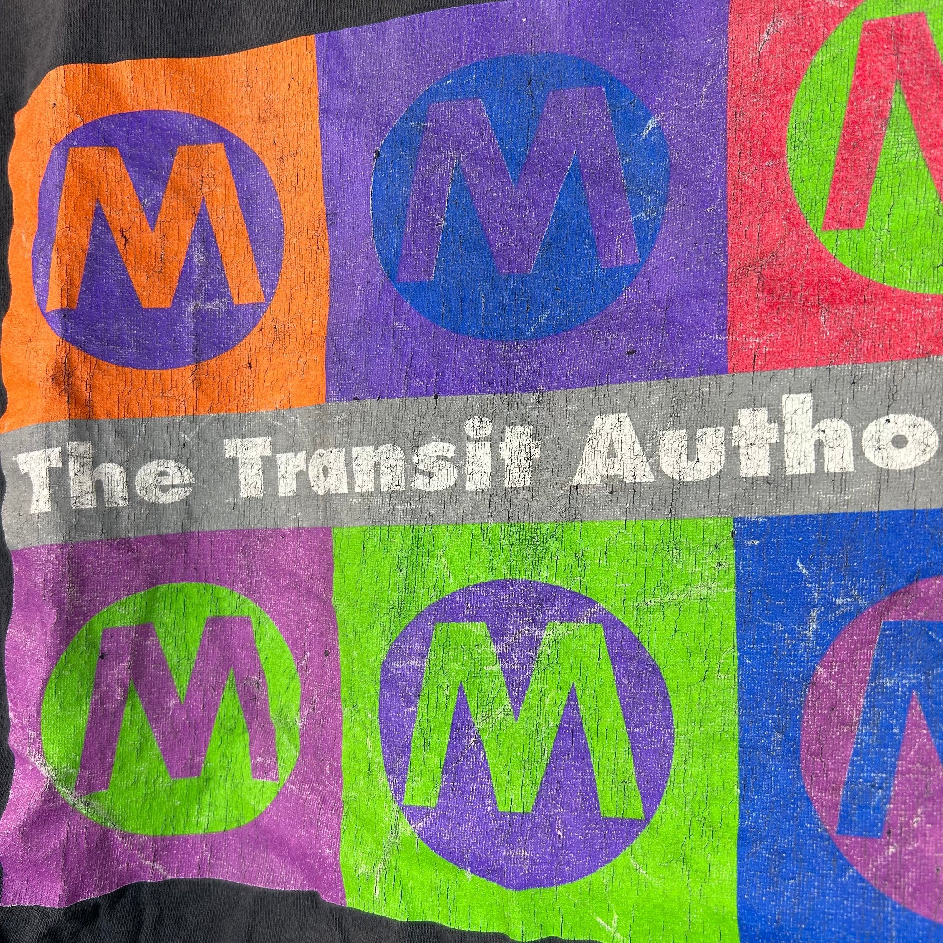 Vintage Vintage 90s Transit Authority Tee Size XL Size US XL / EU 56 / 4 - 5 Thumbnail