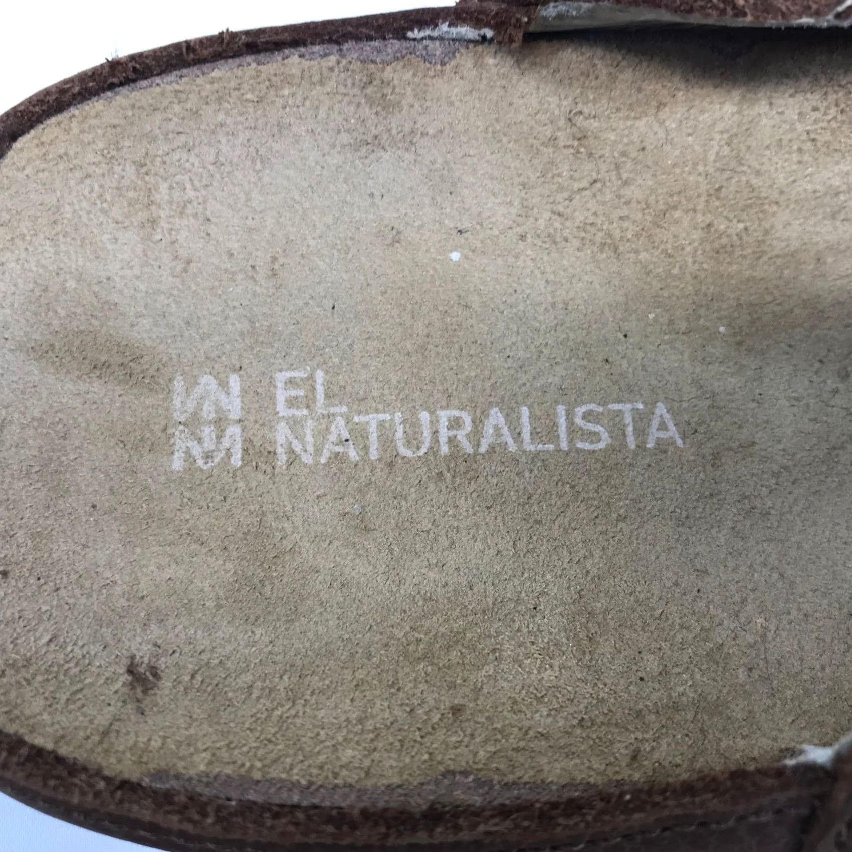 Vintage El Naturalista D60 Brown Leather Leaf Thong Sandals Womens 37 Boho Spain Size US 7 / IT 37 - 8 Thumbnail