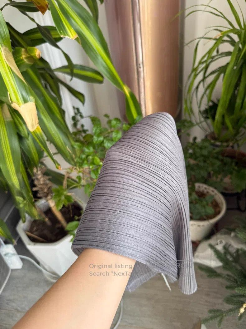 Issey Miyake Issey Miyake size:1 Basic Straight Dress Dark Gray Size 31" - 7 Thumbnail